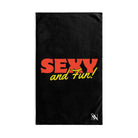 Hot Fun Black | Sexy Gifts for Boyfriend, Funny Towel Romantic Gift for Wedding Couple Fiance First Year 2nd Anniversary Valentines, Party Gag Gifts, Joke Humor Cloth for Husband Men BF NECTAR NAPKINS