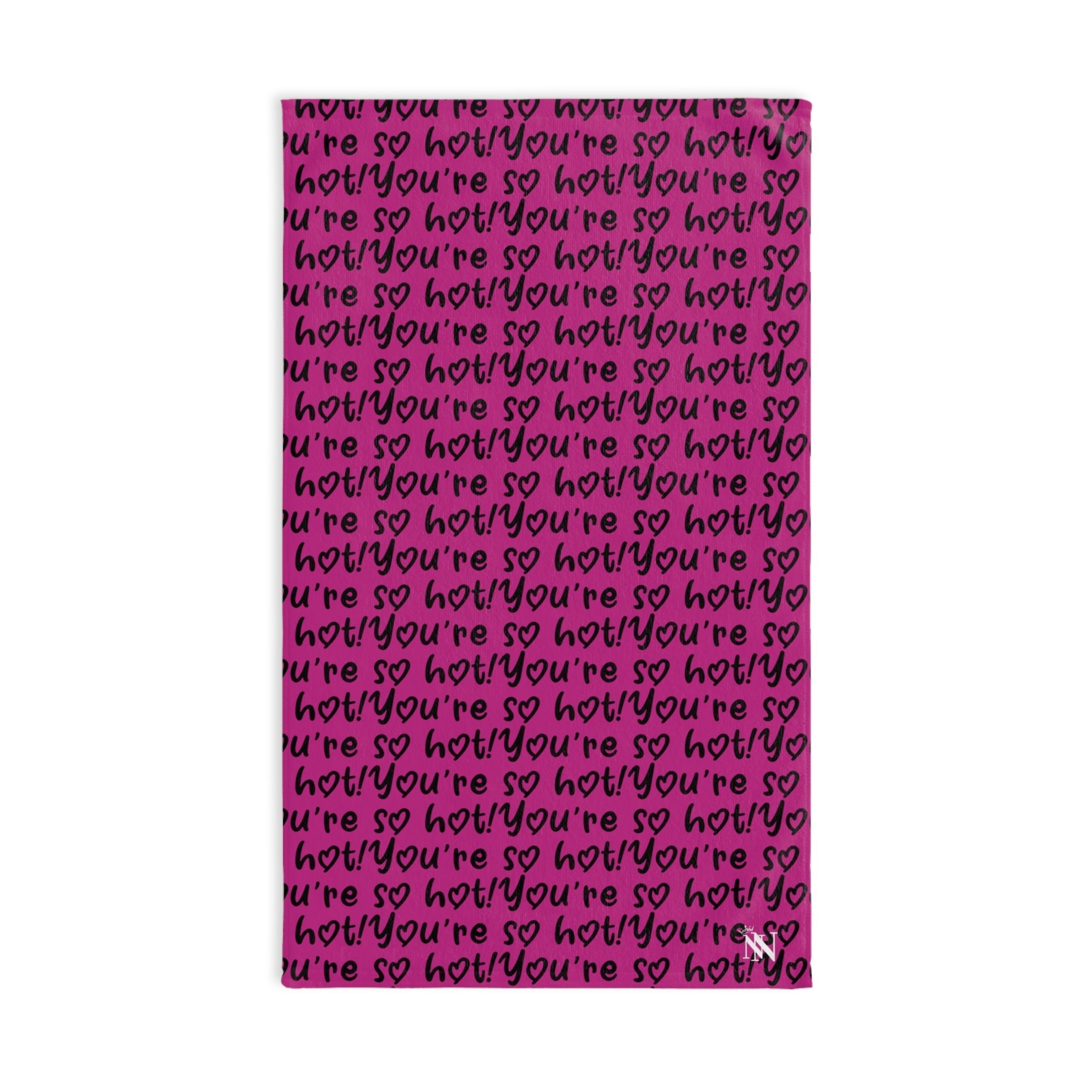 Hot Pattern You So Fuscia | Funny Gifts for Men - Gifts for Him - Birthday Gifts for Men, Him, Husband, Boyfriend, New Couple Gifts, Fathers & Valentines Day Gifts, Hand Towels NECTAR NAPKINS