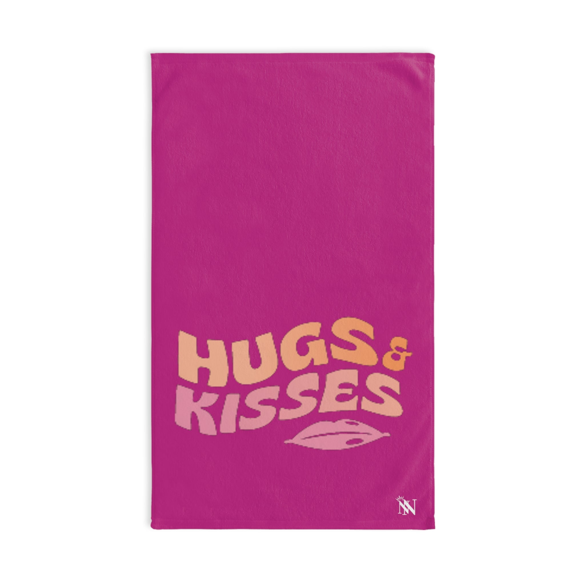 Hugs Kisses KissFuscia | Funny Gifts for Men - Gifts for Him - Birthday Gifts for Men, Him, Husband, Boyfriend, New Couple Gifts, Fathers & Valentines Day Gifts, Hand Towels NECTAR NAPKINS