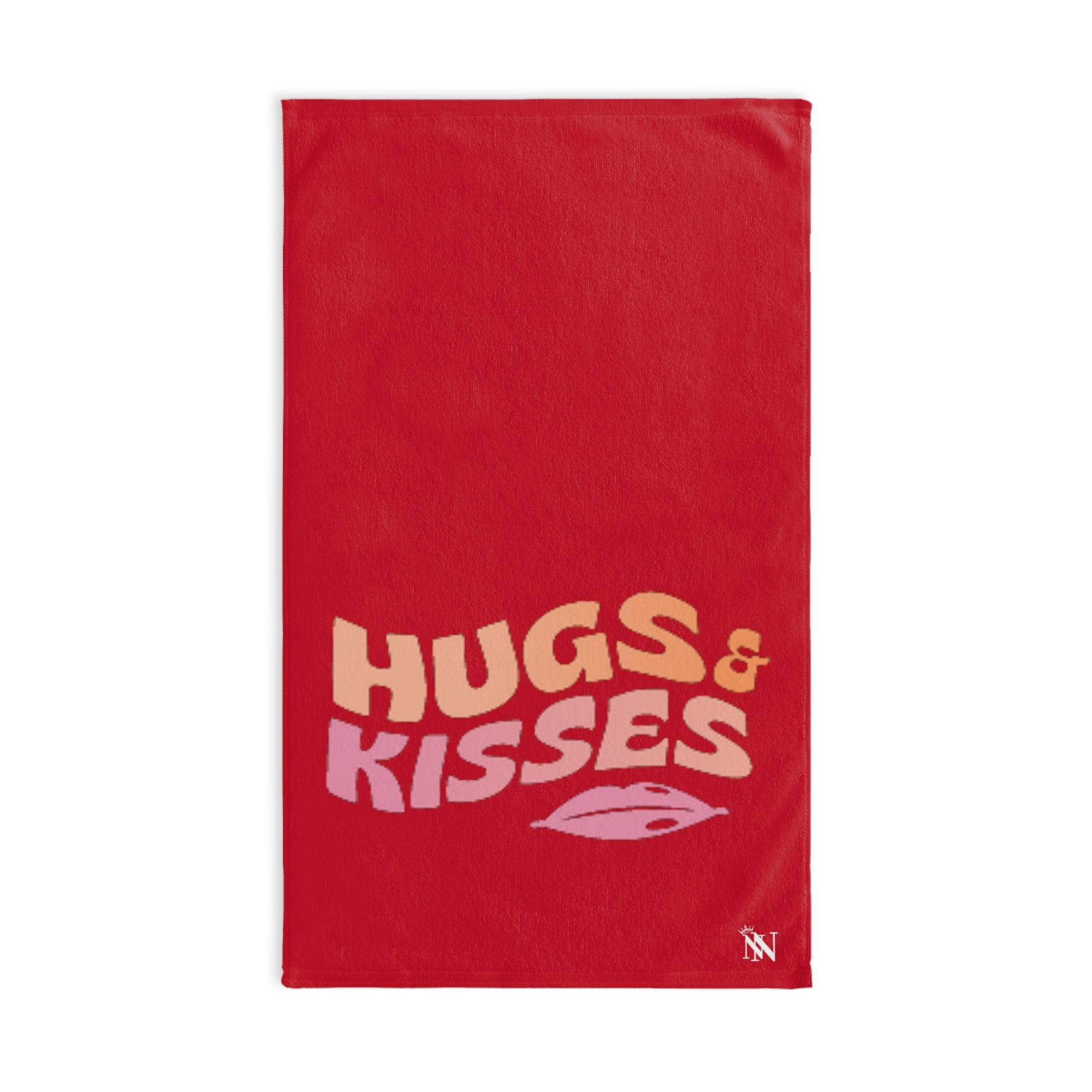 Hugs Kisses KissRed | Sexy Gifts for Boyfriend, Funny Towel Romantic Gift for Wedding Couple Fiance First Year 2nd Anniversary Valentines, Party Gag Gifts, Joke Humor Cloth for Husband Men BF NECTAR NAPKINS