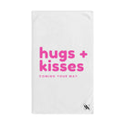Hugs Kisses White | Funny Gifts for Men - Gifts for Him - Birthday Gifts for Men, Him, Her, Husband, Boyfriend, Girlfriend, New Couple Gifts, Fathers & Valentines Day Gifts, Christmas Gifts NECTAR NAPKINS