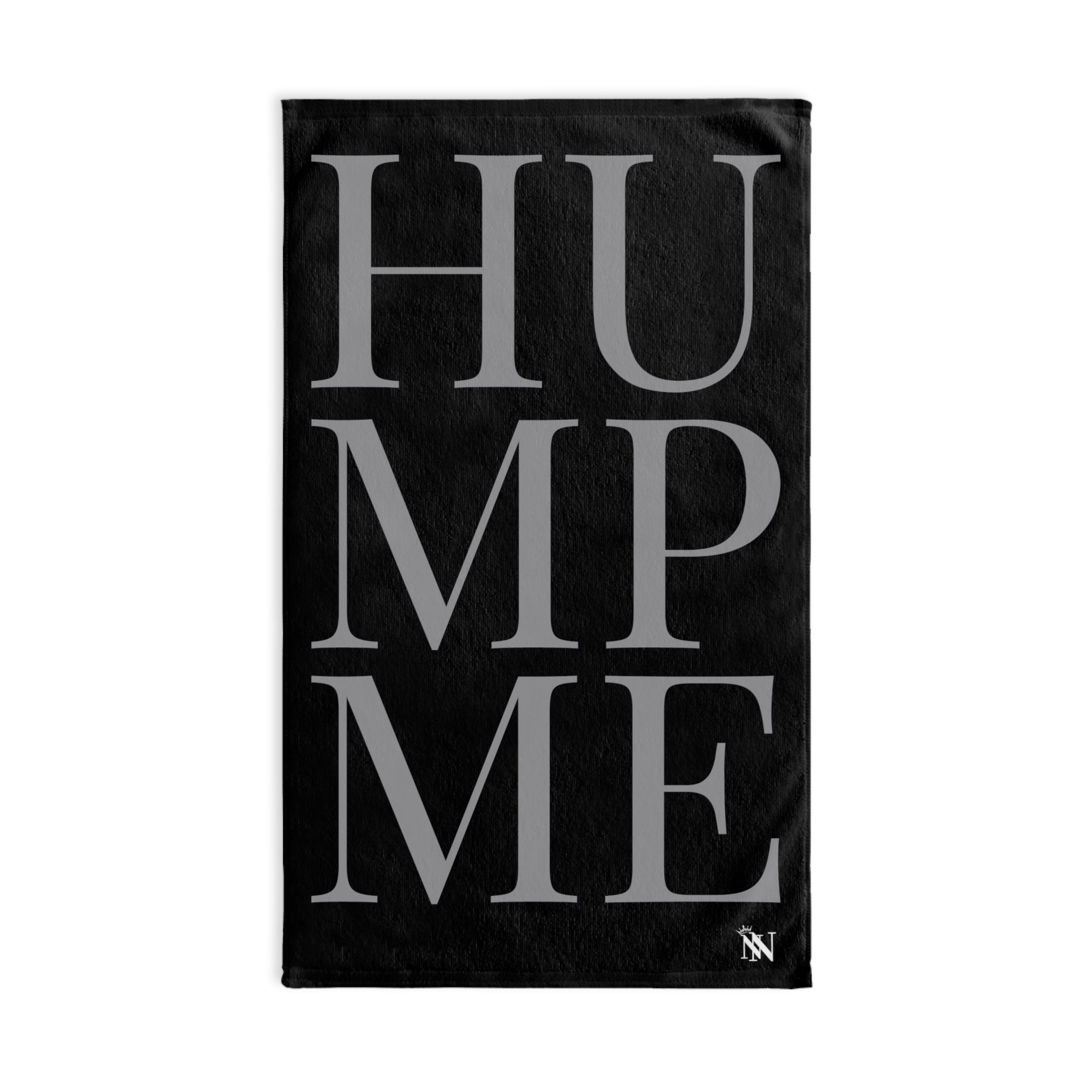 Hump Me Grey Black | Sexy Gifts for Boyfriend, Funny Towel Romantic Gift for Wedding Couple Fiance First Year 2nd Anniversary Valentines, Party Gag Gifts, Joke Humor Cloth for Husband Men BF NECTAR NAPKINS
