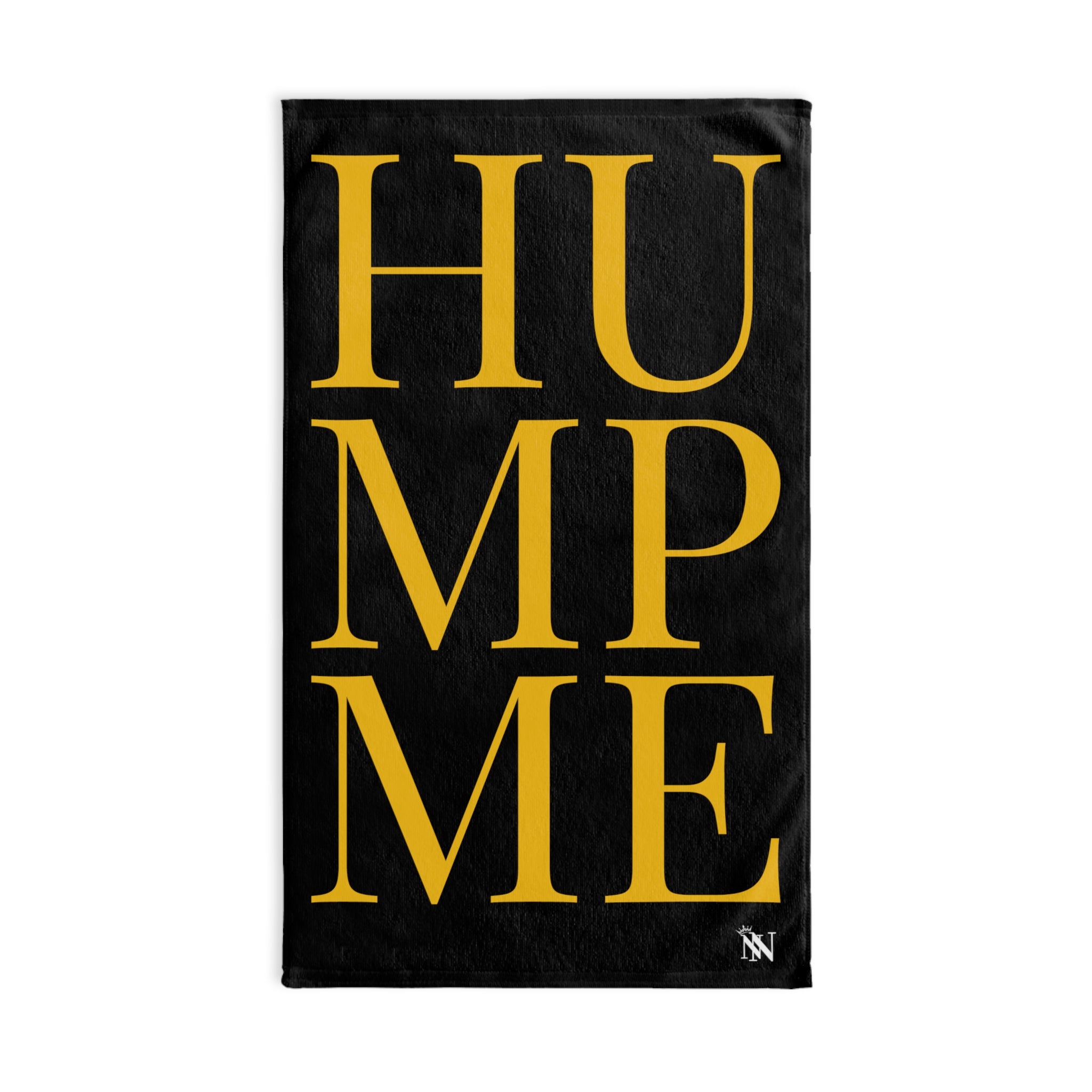 Hump Me Yellow Black | Sexy Gifts for Boyfriend, Funny Towel Romantic Gift for Wedding Couple Fiance First Year 2nd Anniversary Valentines, Party Gag Gifts, Joke Humor Cloth for Husband Men BF NECTAR NAPKINS