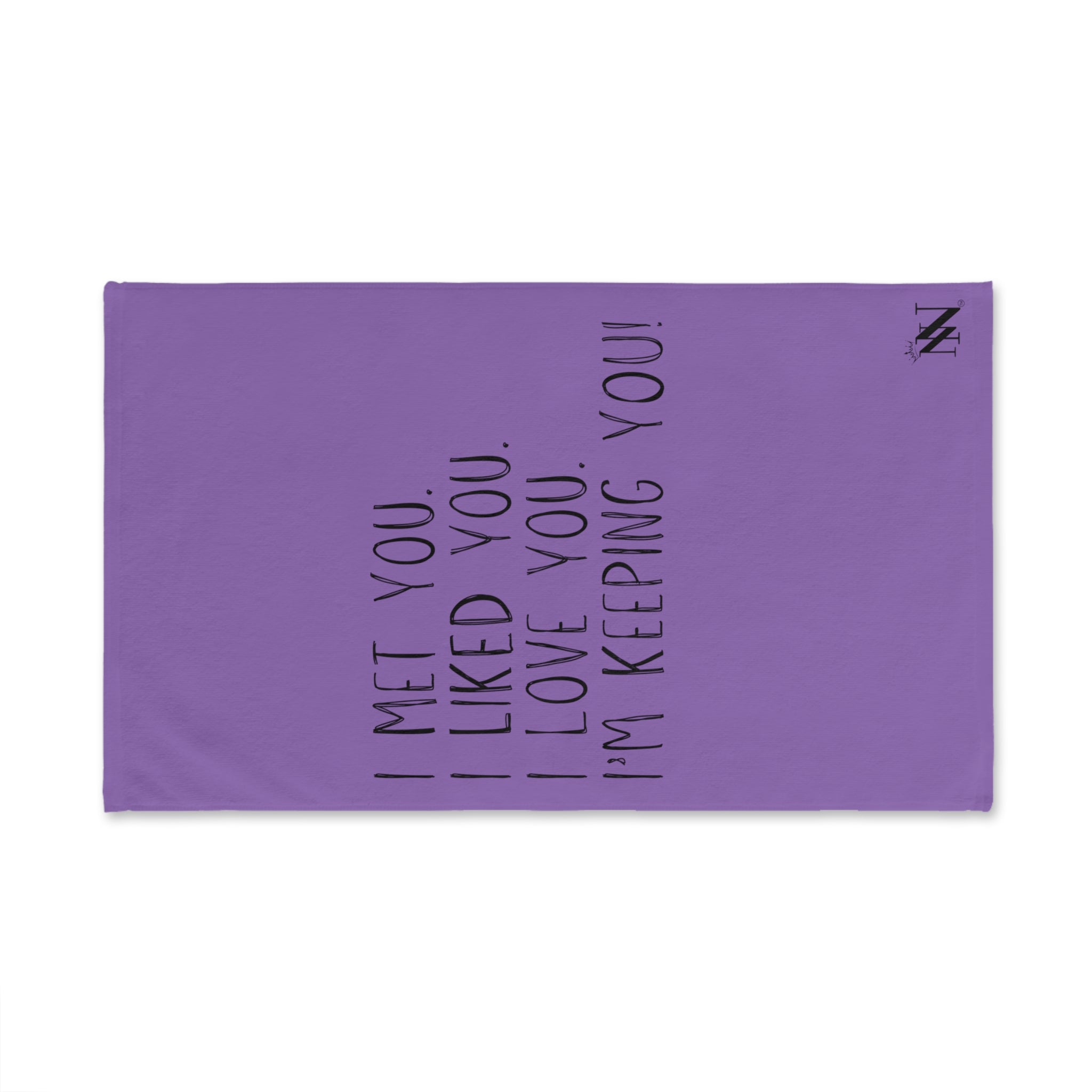 I Met You Lavendar | Funny Gifts for Men - Gifts for Him - Birthday Gifts for Men, Him, Husband, Boyfriend, New Couple Gifts, Fathers & Valentines Day Gifts, Hand Towels NECTAR NAPKINS