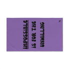 Impossible Try Lavendar | Funny Gifts for Men - Gifts for Him - Birthday Gifts for Men, Him, Husband, Boyfriend, New Couple Gifts, Fathers & Valentines Day Gifts, Hand Towels NECTAR NAPKINS