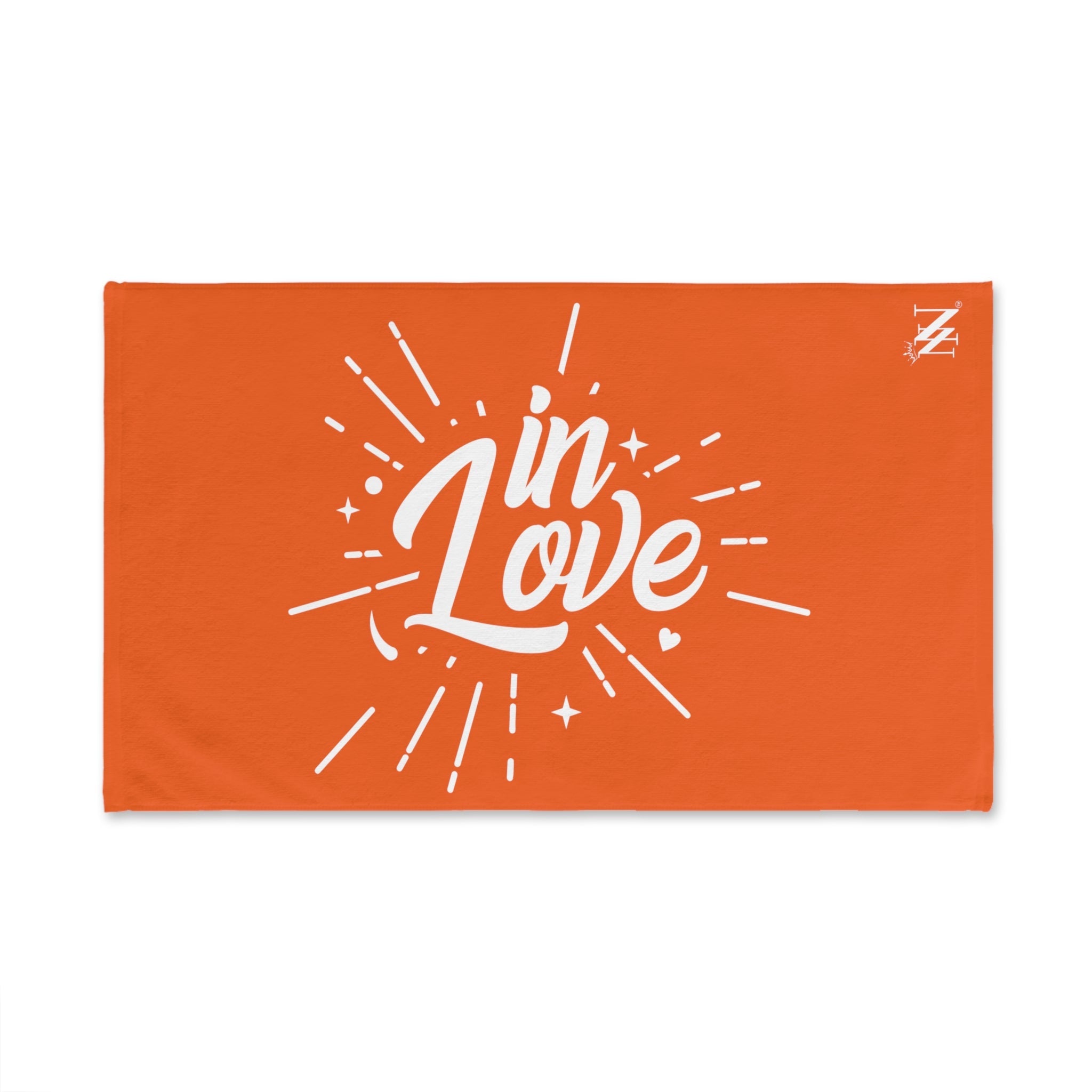 In Love Bride Orange | Funny Gifts for Men - Gifts for Him - Birthday Gifts for Men, Him, Husband, Boyfriend, New Couple Gifts, Fathers & Valentines Day Gifts, Hand Towels NECTAR NAPKINS