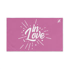 In Love Spark Pink | Novelty Gifts for Boyfriend, Funny Towel Romantic Gift for Wedding Couple Fiance First Year Anniversary Valentines, Party Gag Gifts, Joke Humor Cloth for Husband Men BF NECTAR NAPKINS