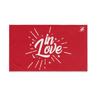 In Love Spark Red | Sexy Gifts for Boyfriend, Funny Towel Romantic Gift for Wedding Couple Fiance First Year 2nd Anniversary Valentines, Party Gag Gifts, Joke Humor Cloth for Husband Men BF NECTAR NAPKINS