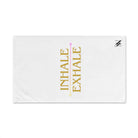 Inhale Exhale White | Funny Gifts for Men - Gifts for Him - Birthday Gifts for Men, Him, Her, Husband, Boyfriend, Girlfriend, New Couple Gifts, Fathers & Valentines Day Gifts, Christmas Gifts NECTAR NAPKINS