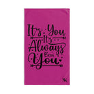 Its You Bridal Fuscia | Funny Gifts for Men - Gifts for Him - Birthday Gifts for Men, Him, Husband, Boyfriend, New Couple Gifts, Fathers & Valentines Day Gifts, Hand Towels NECTAR NAPKINS