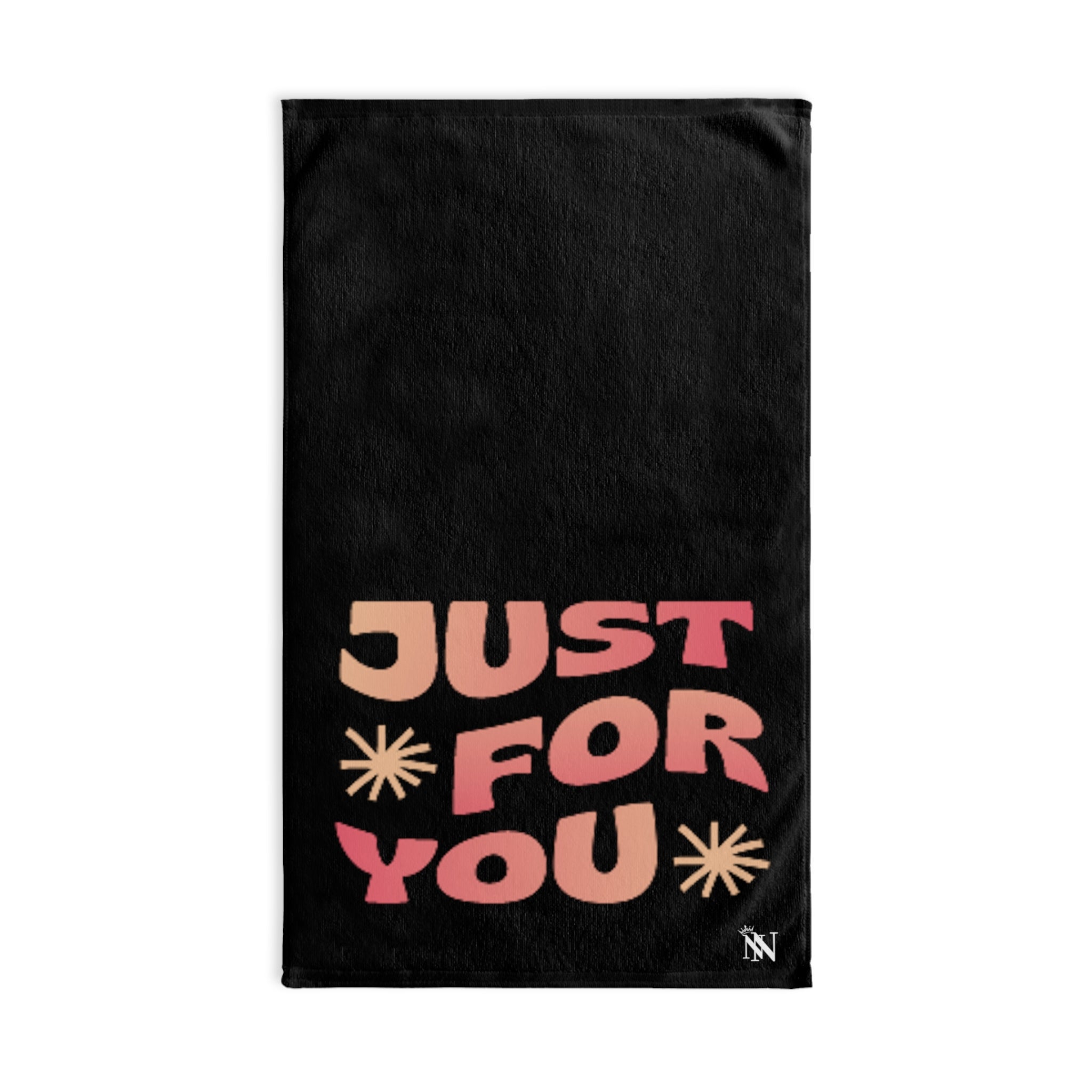 Just For You Black | Sexy Gifts for Boyfriend, Funny Towel Romantic Gift for Wedding Couple Fiance First Year 2nd Anniversary Valentines, Party Gag Gifts, Joke Humor Cloth for Husband Men BF NECTAR NAPKINS