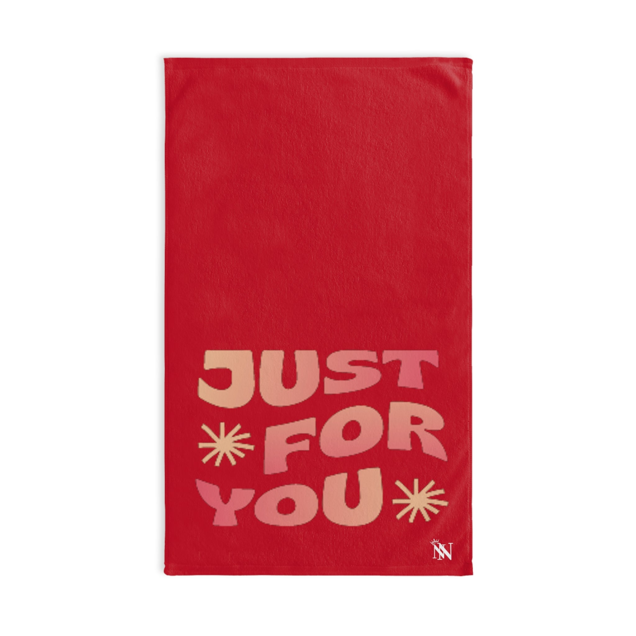 Just For You Red | Sexy Gifts for Boyfriend, Funny Towel Romantic Gift for Wedding Couple Fiance First Year 2nd Anniversary Valentines, Party Gag Gifts, Joke Humor Cloth for Husband Men BF NECTAR NAPKINS
