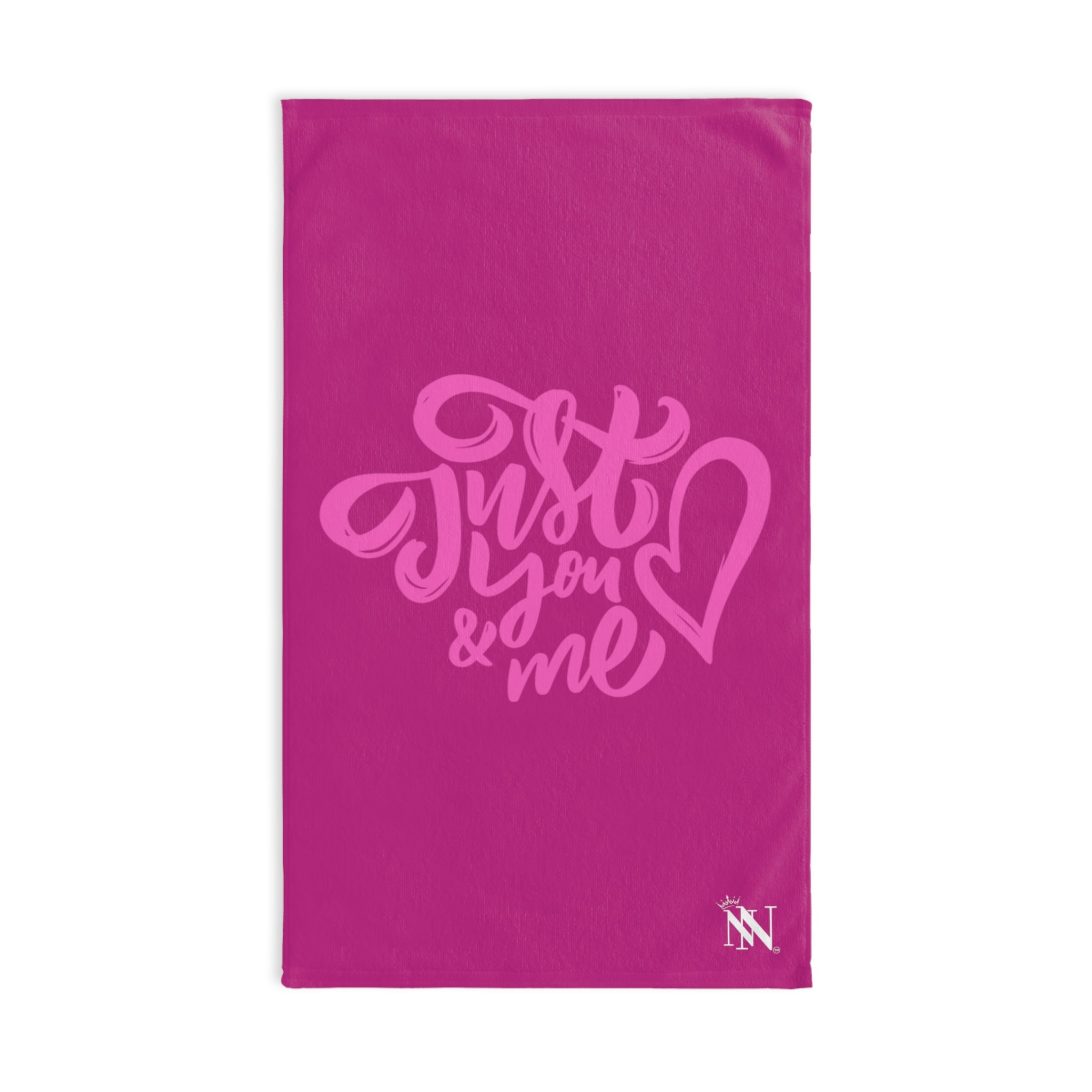 Just You Me Fuscia | Funny Gifts for Men - Gifts for Him - Birthday Gifts for Men, Him, Husband, Boyfriend, New Couple Gifts, Fathers & Valentines Day Gifts, Hand Towels NECTAR NAPKINS