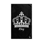 King Crown PrinceBlack | Sexy Gifts for Boyfriend, Funny Towel Romantic Gift for Wedding Couple Fiance First Year 2nd Anniversary Valentines, Party Gag Gifts, Joke Humor Cloth for Husband Men BF NECTAR NAPKINS