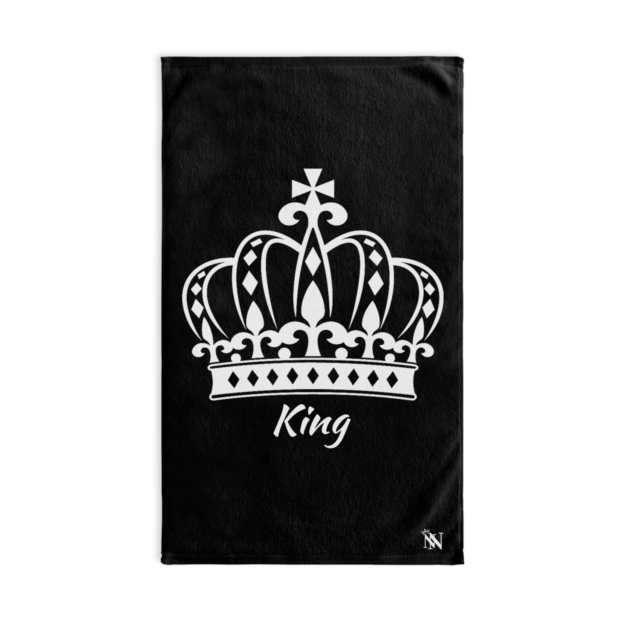 King Crown PrinceBlack | Sexy Gifts for Boyfriend, Funny Towel Romantic Gift for Wedding Couple Fiance First Year 2nd Anniversary Valentines, Party Gag Gifts, Joke Humor Cloth for Husband Men BF NECTAR NAPKINS