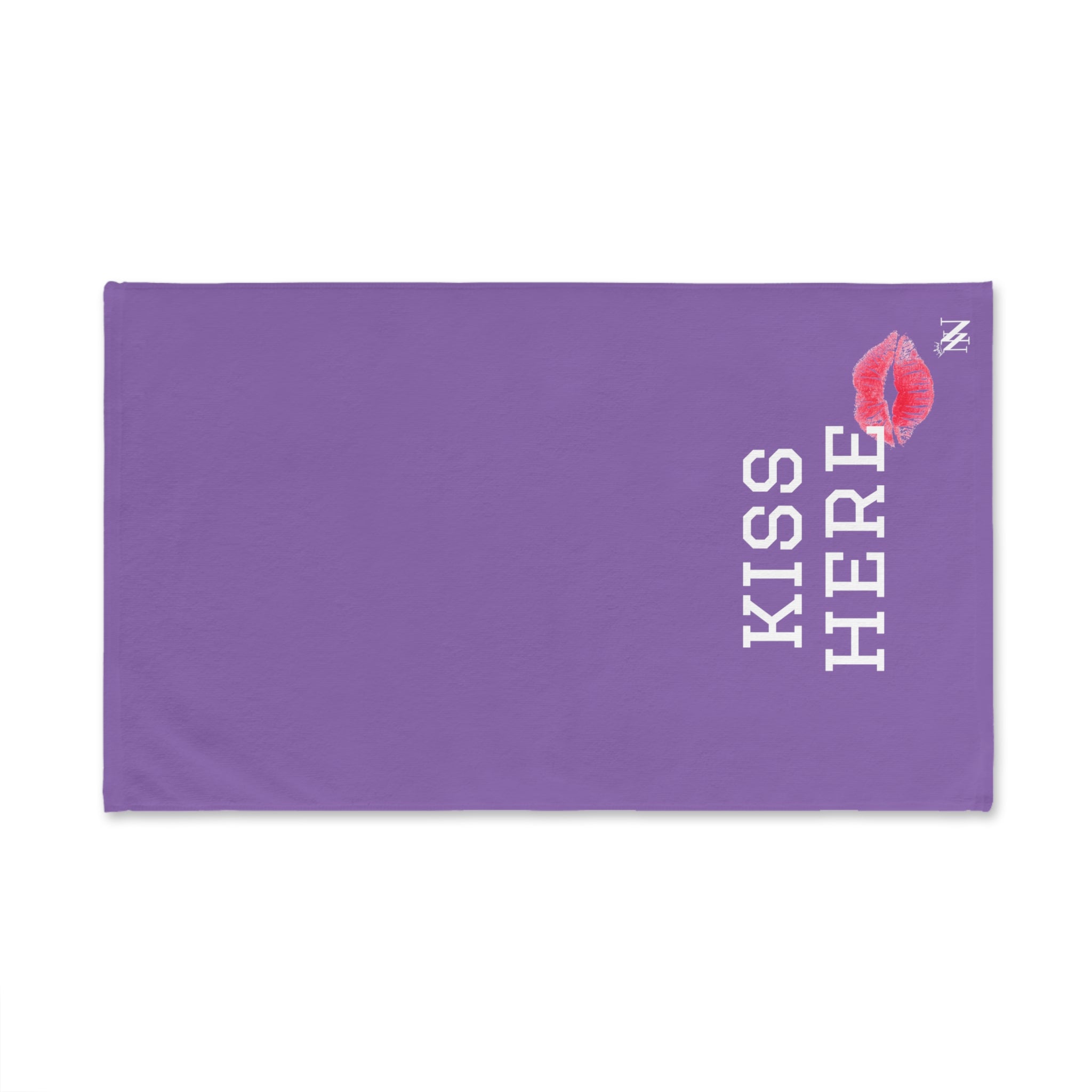 Kiss Here Lips Lavendar | Funny Gifts for Men - Gifts for Him - Birthday Gifts for Men, Him, Husband, Boyfriend, New Couple Gifts, Fathers & Valentines Day Gifts, Hand Towels NECTAR NAPKINS