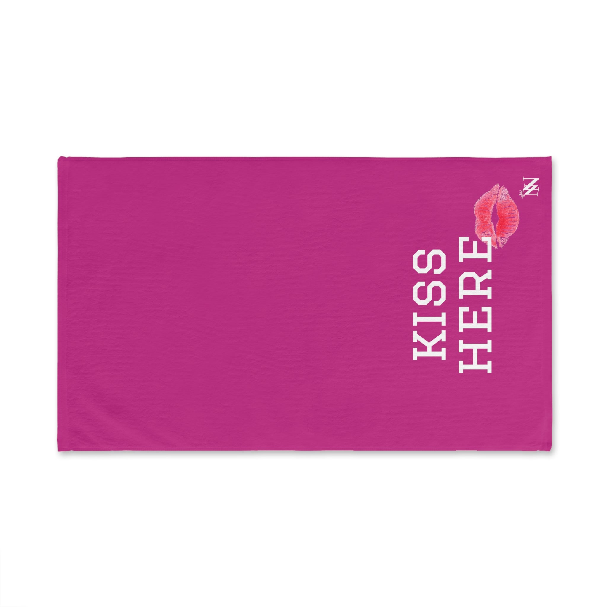Kiss Here LipsFuscia | Funny Gifts for Men - Gifts for Him - Birthday Gifts for Men, Him, Husband, Boyfriend, New Couple Gifts, Fathers & Valentines Day Gifts, Hand Towels NECTAR NAPKINS