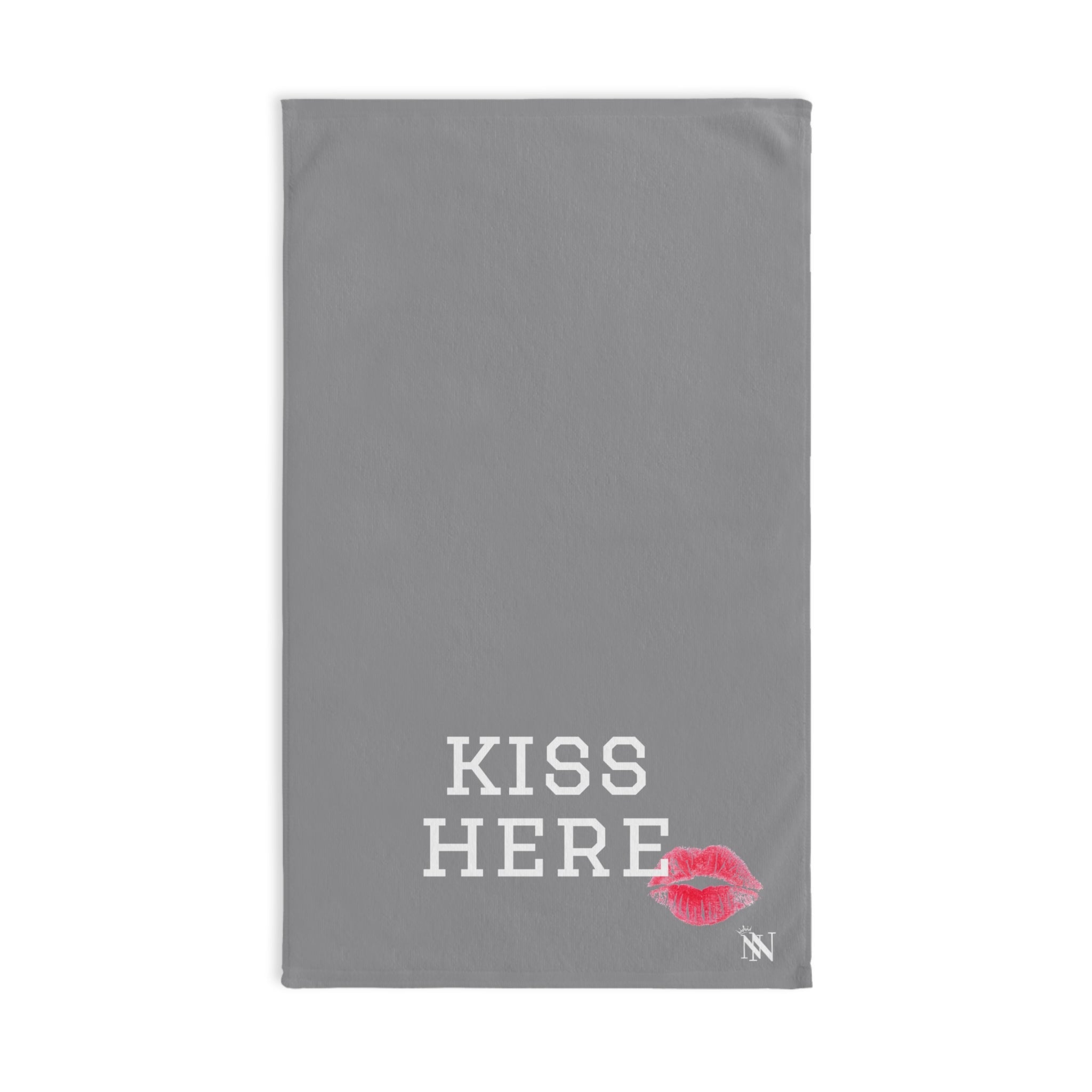 Kiss Here LipsGrey | Anniversary Wedding, Christmas, Valentines Day, Birthday Gifts for Him, Her, Romantic Gifts for Wife, Girlfriend, Couples Gifts for Boyfriend, Husband NECTAR NAPKINS