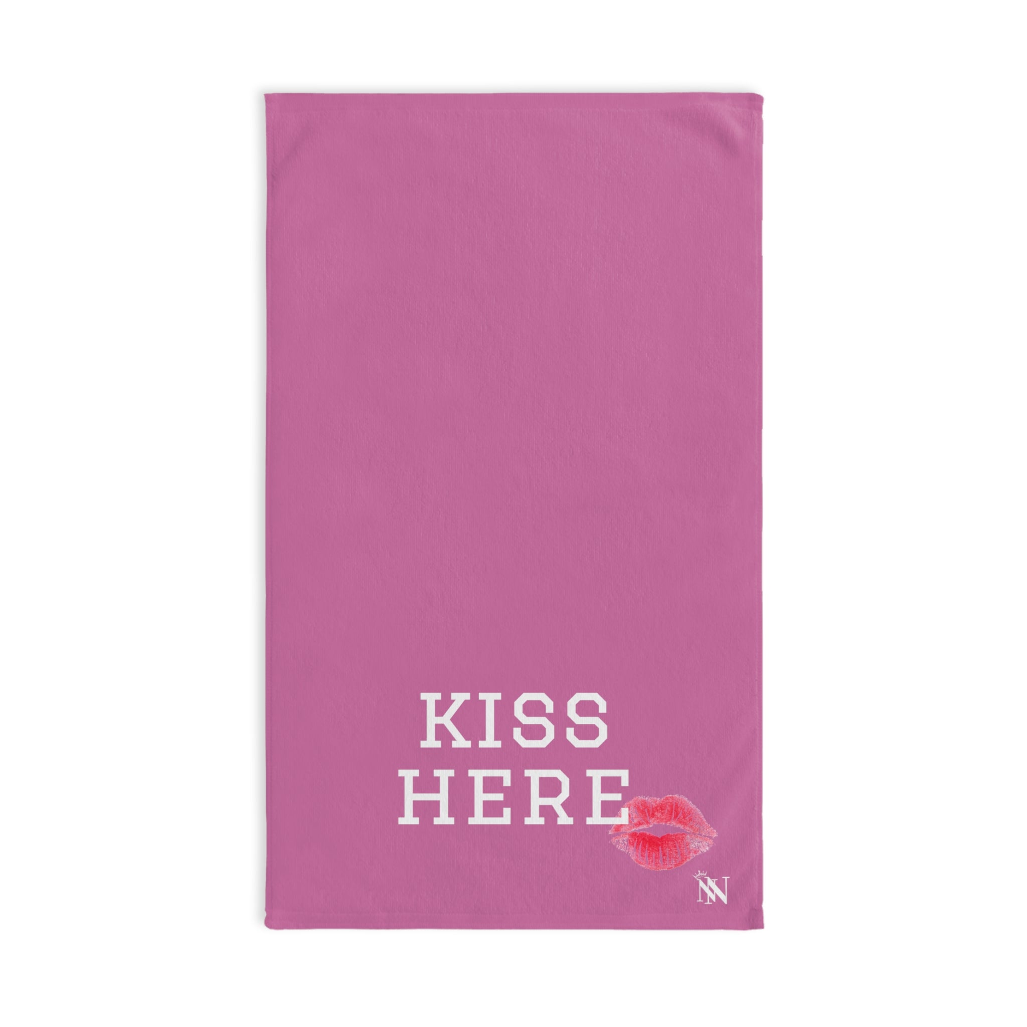 Kiss Here LipsPink | Novelty Gifts for Boyfriend, Funny Towel Romantic Gift for Wedding Couple Fiance First Year Anniversary Valentines, Party Gag Gifts, Joke Humor Cloth for Husband Men BF NECTAR NAPKINS