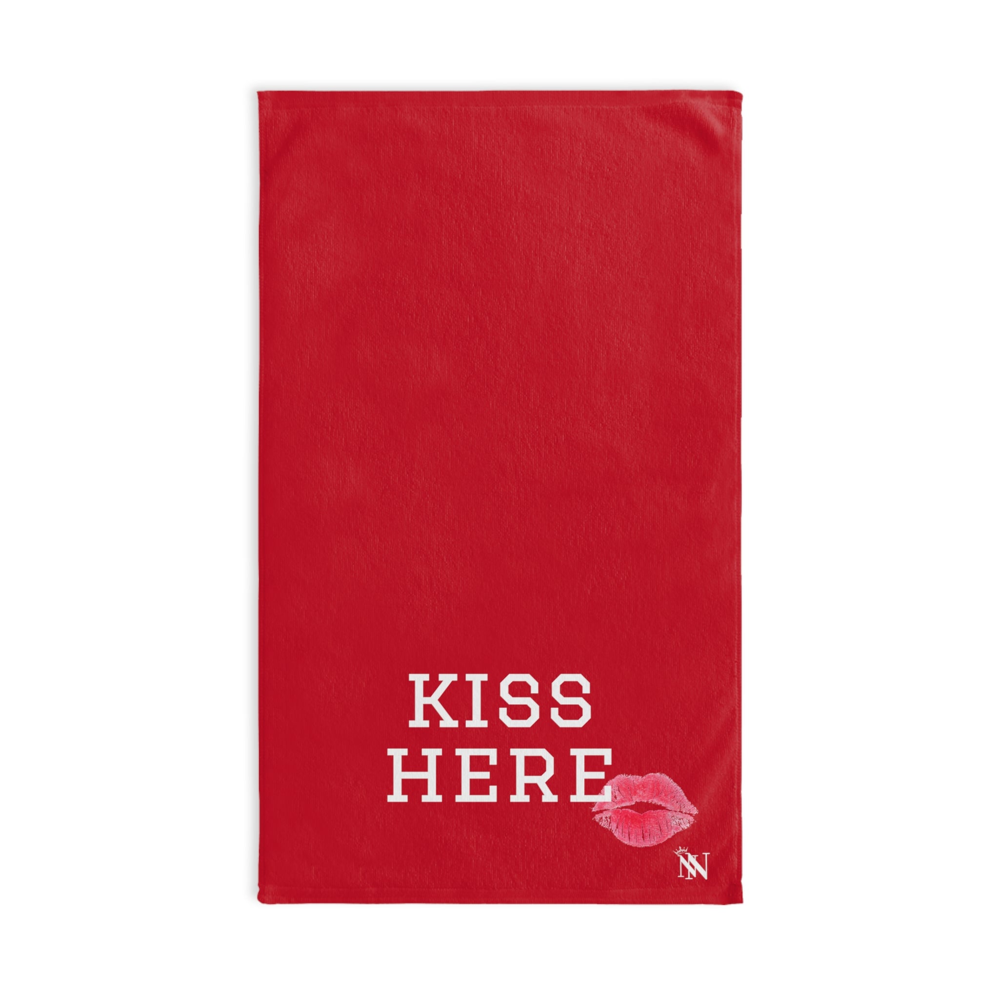 Kiss Here LipsRed | Sexy Gifts for Boyfriend, Funny Towel Romantic Gift for Wedding Couple Fiance First Year 2nd Anniversary Valentines, Party Gag Gifts, Joke Humor Cloth for Husband Men BF NECTAR NAPKINS