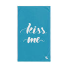 Kiss Me 2 Teal | Novelty Gifts for Boyfriend, Funny Towel Romantic Gift for Wedding Couple Fiance First Year Anniversary Valentines, Party Gag Gifts, Joke Humor Cloth for Husband Men BF NECTAR NAPKINS