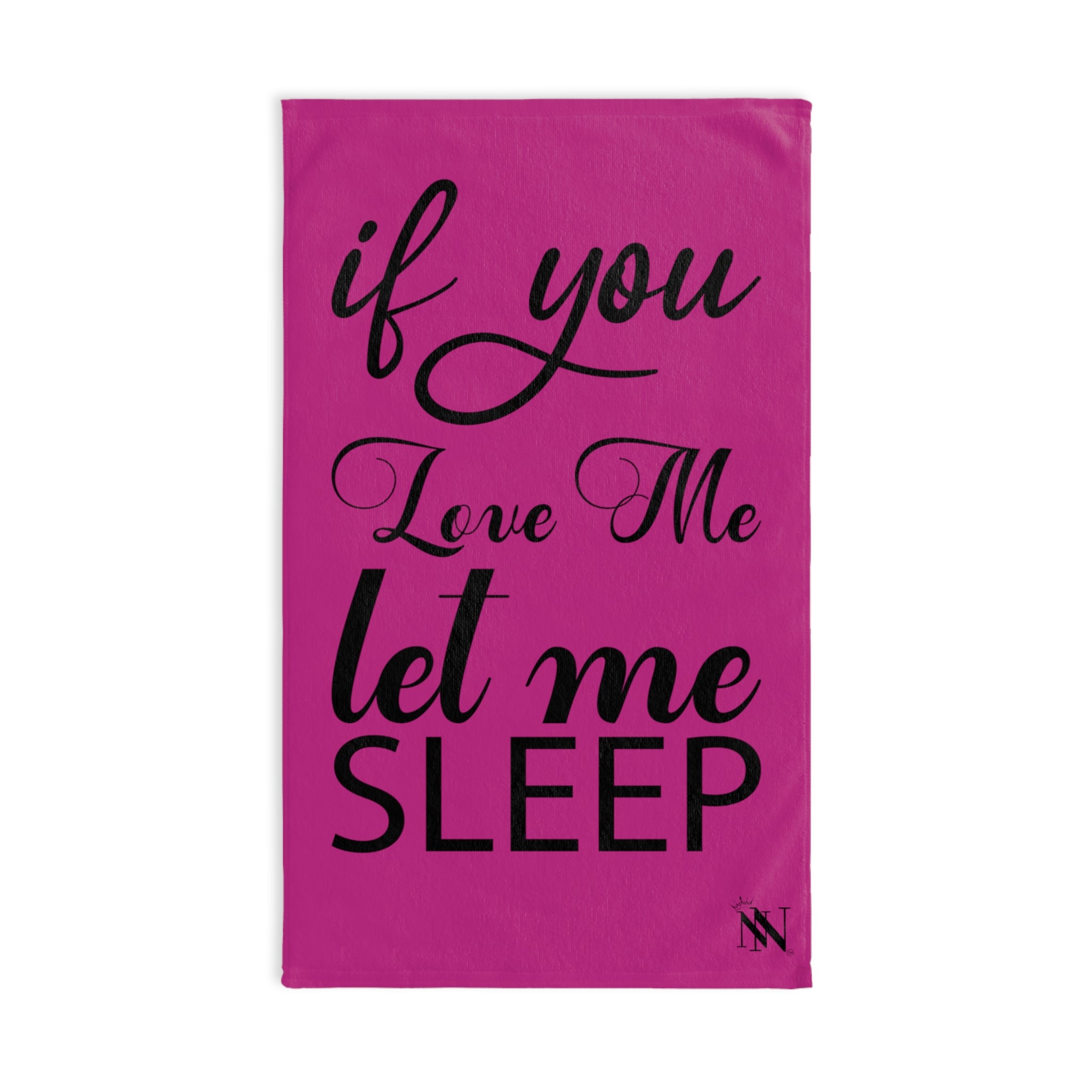 Let Me Sleep Fuscia | Funny Gifts for Men - Gifts for Him - Birthday Gifts for Men, Him, Husband, Boyfriend, New Couple Gifts, Fathers & Valentines Day Gifts, Hand Towels NECTAR NAPKINS