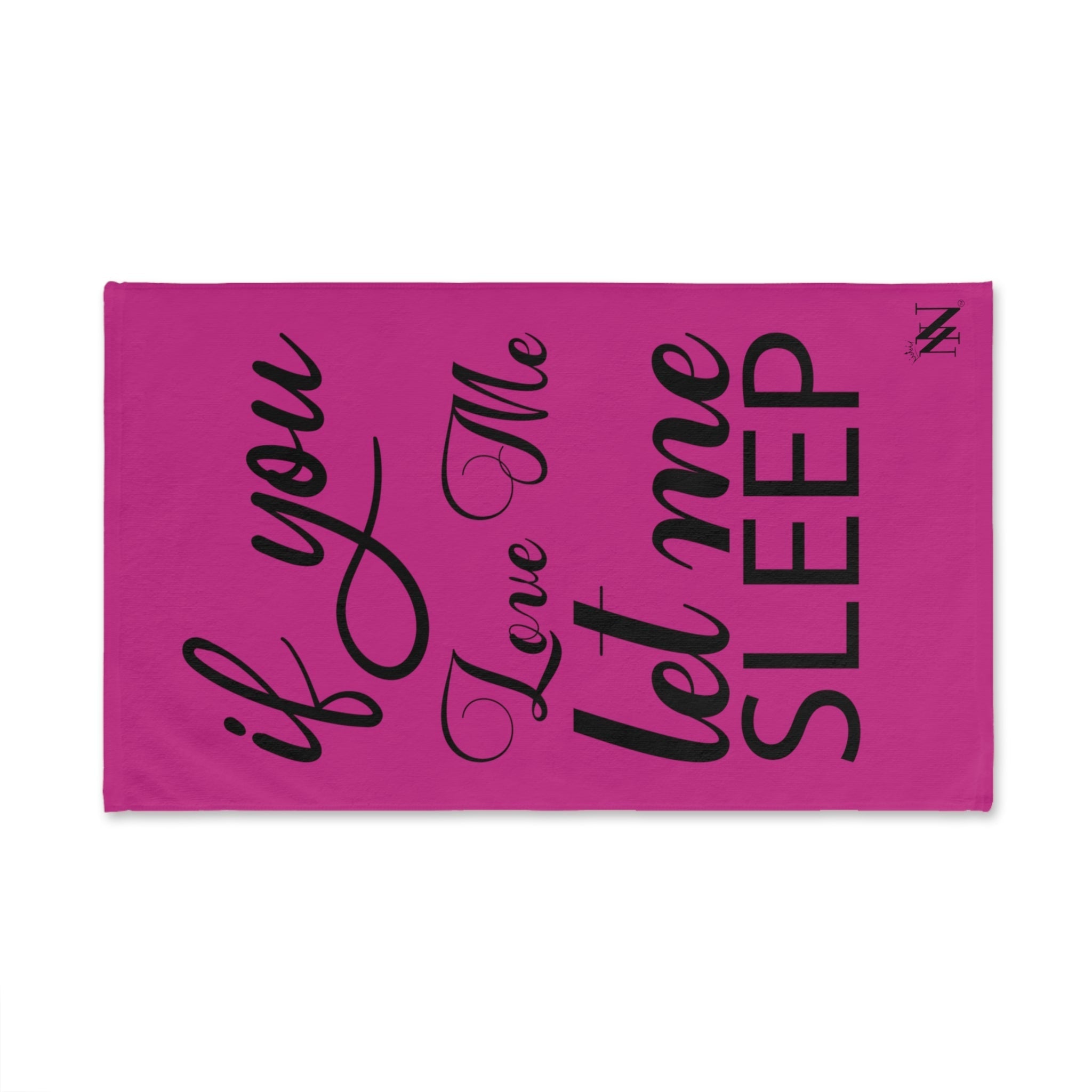 Let Me Sleep Fuscia | Funny Gifts for Men - Gifts for Him - Birthday Gifts for Men, Him, Husband, Boyfriend, New Couple Gifts, Fathers & Valentines Day Gifts, Hand Towels NECTAR NAPKINS