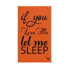 Let Me Sleep | Gifts for Boyfriend, Funny Towel Romantic Gift for Wedding Couple Fiance First Year Anniversary Valentines, Party Gag Gifts, Joke Humor Cloth for Husband Men BF NECTAR NAPKINS