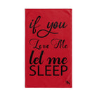 Let Me Sleep Red | Sexy Gifts for Boyfriend, Funny Towel Romantic Gift for Wedding Couple Fiance First Year 2nd Anniversary Valentines, Party Gag Gifts, Joke Humor Cloth for Husband Men BF NECTAR NAPKINS