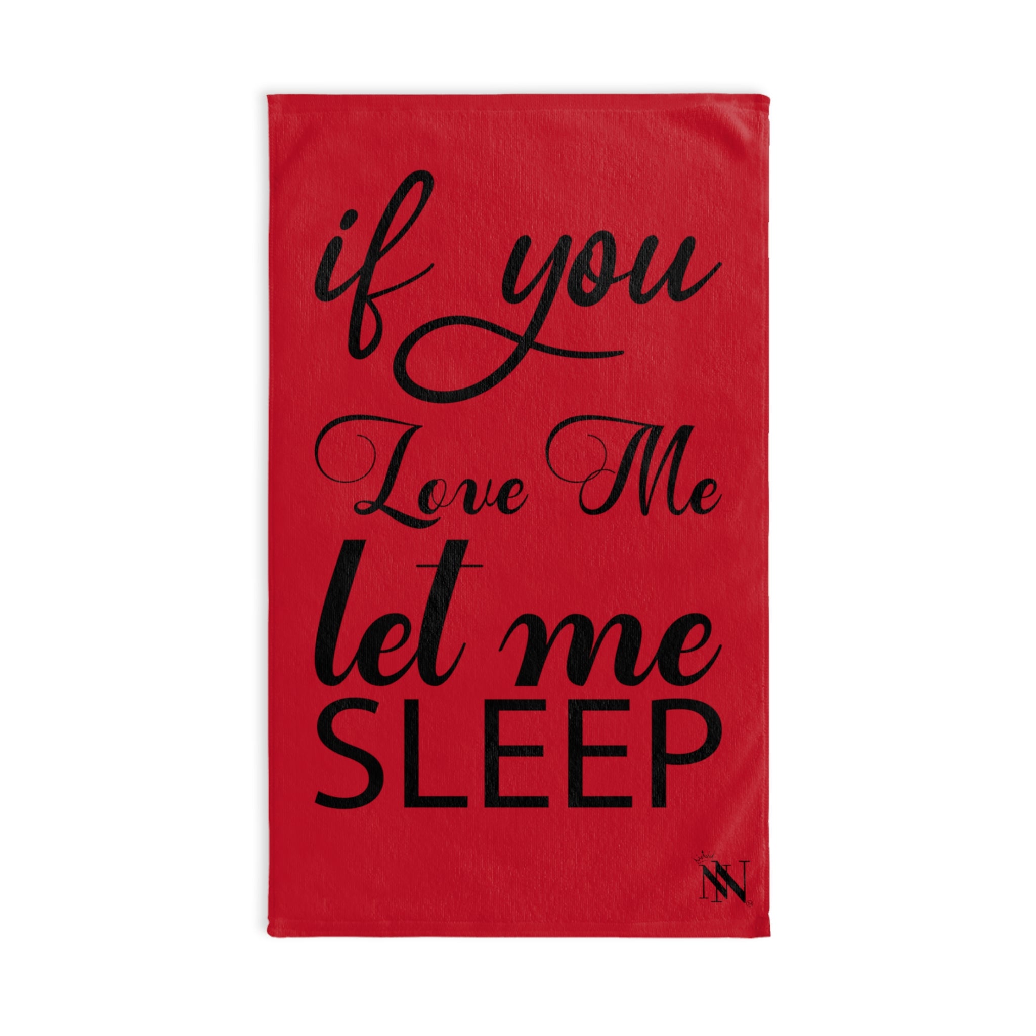 Let Me Sleep Red | Sexy Gifts for Boyfriend, Funny Towel Romantic Gift for Wedding Couple Fiance First Year 2nd Anniversary Valentines, Party Gag Gifts, Joke Humor Cloth for Husband Men BF NECTAR NAPKINS