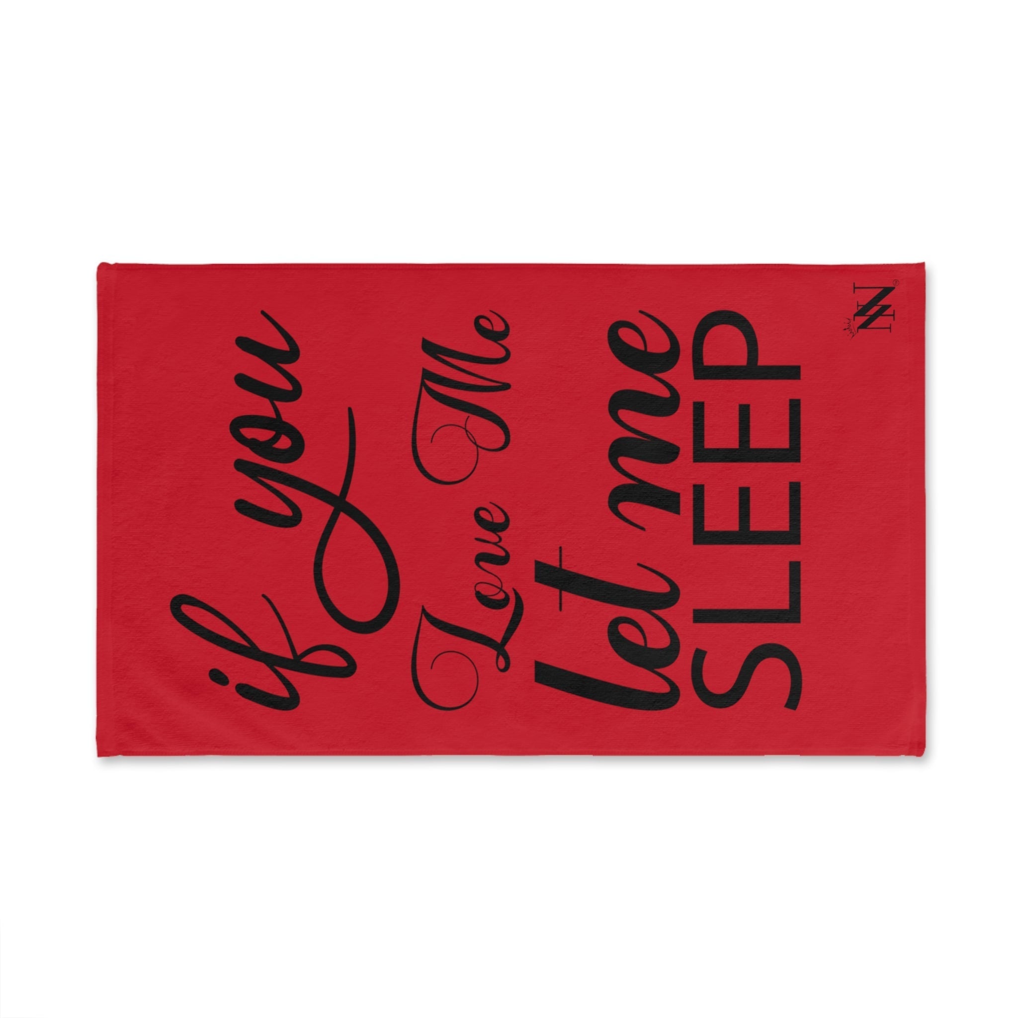 Let Me Sleep Red | Sexy Gifts for Boyfriend, Funny Towel Romantic Gift for Wedding Couple Fiance First Year 2nd Anniversary Valentines, Party Gag Gifts, Joke Humor Cloth for Husband Men BF NECTAR NAPKINS