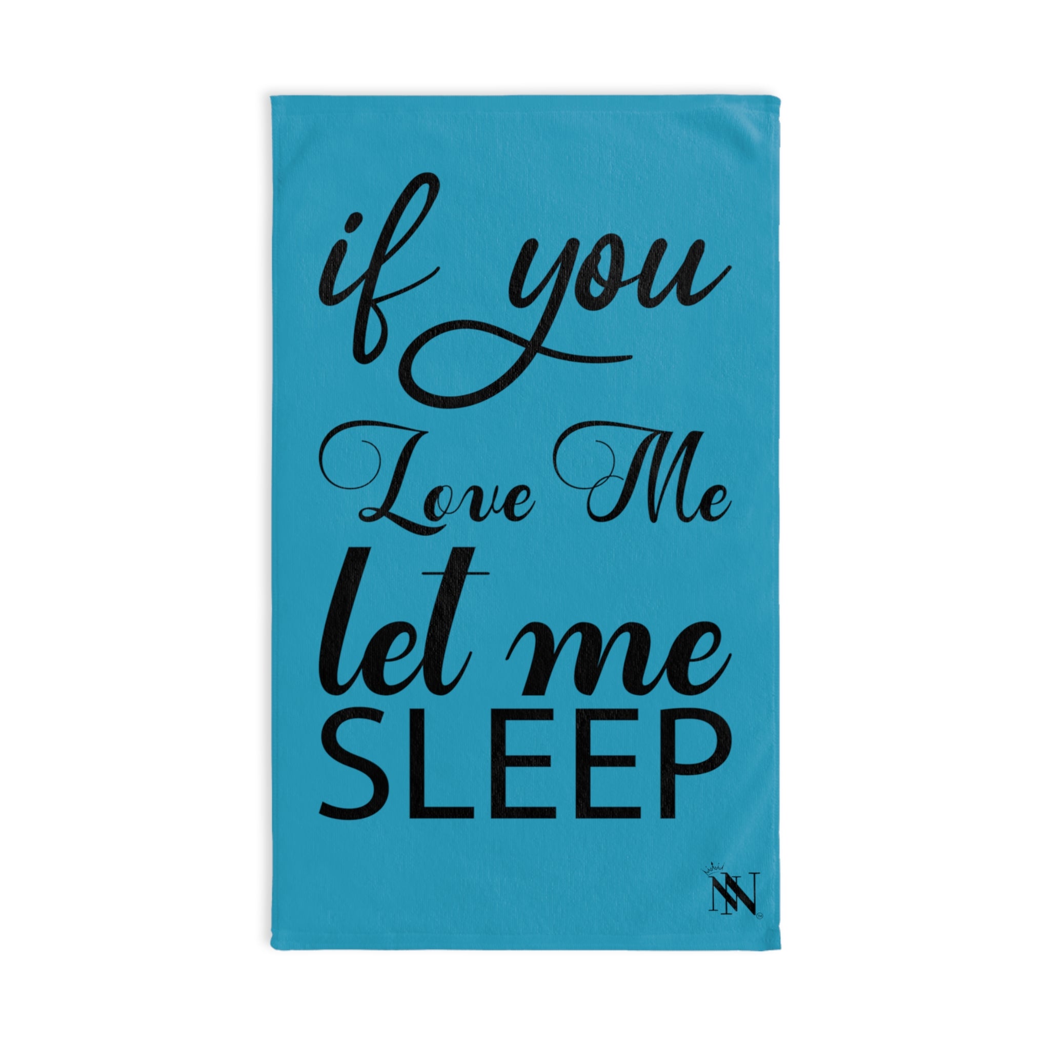 Let Me Sleep Teal | Novelty Gifts for Boyfriend, Funny Towel Romantic Gift for Wedding Couple Fiance First Year Anniversary Valentines, Party Gag Gifts, Joke Humor Cloth for Husband Men BF NECTAR NAPKINS