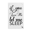 Let Me Sleep White | Funny Gifts for Men - Gifts for Him - Birthday Gifts for Men, Him, Her, Husband, Boyfriend, Girlfriend, New Couple Gifts, Fathers & Valentines Day Gifts, Christmas Gifts NECTAR NAPKINS