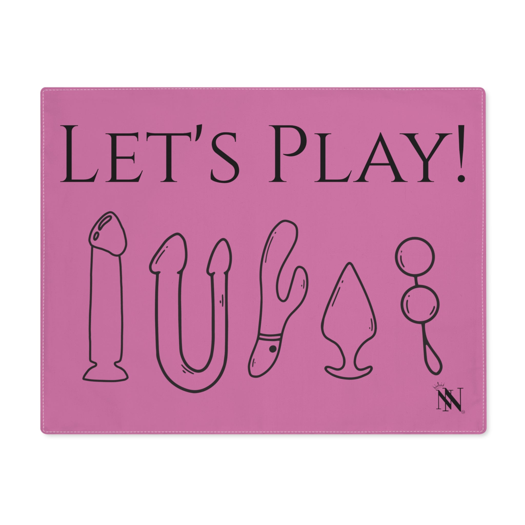 Let's Play PK Sexy Gifts for Boyfriend BF Wife Men Her Girlfriend Wife Divorce Funny Joke Humor Naughty Sex Cum Toy Mat First 2nd Anniversary Wedding Fiance Couple Valentines NECTAR NAPKINS