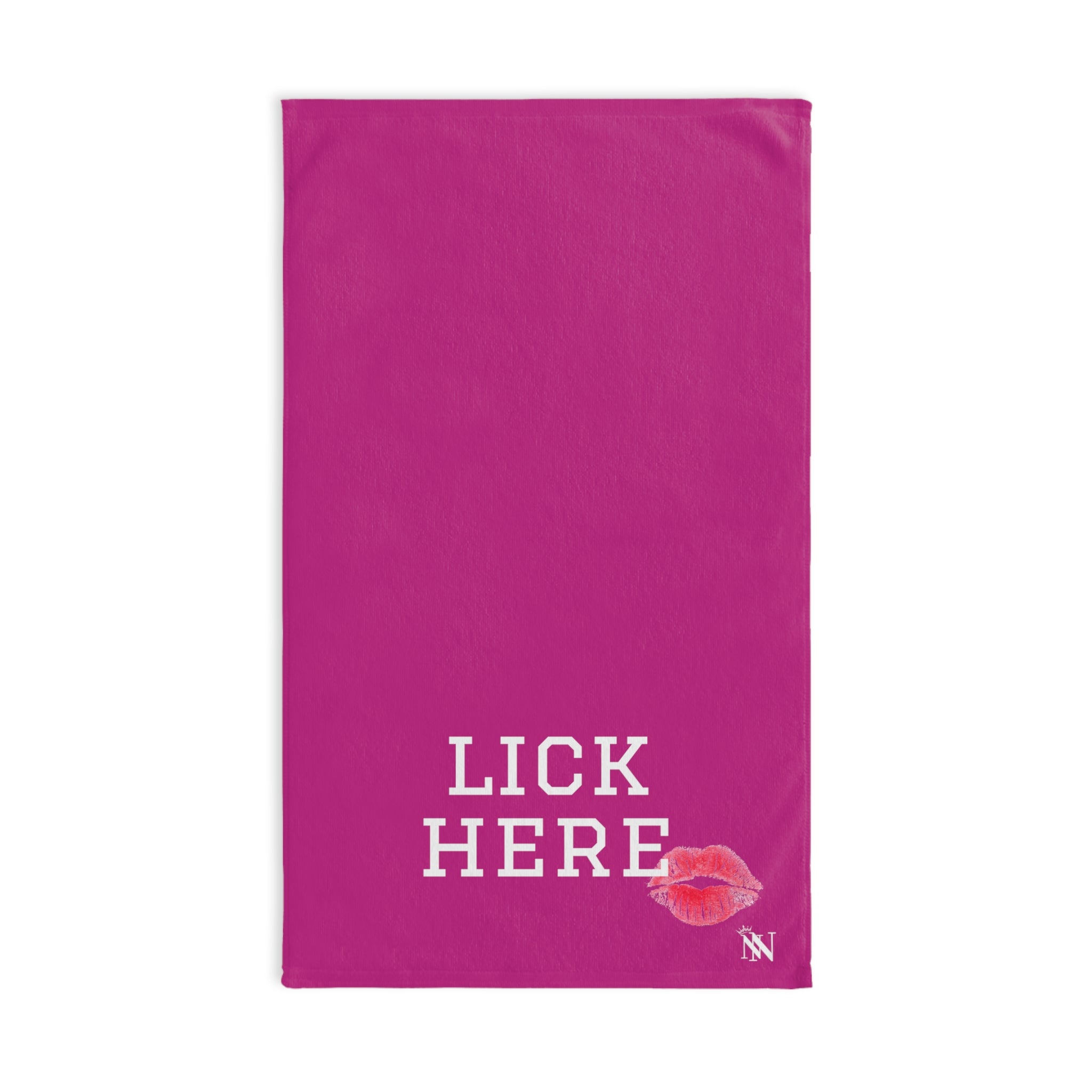 Lick Here KissingFuscia | Funny Gifts for Men - Gifts for Him - Birthday Gifts for Men, Him, Husband, Boyfriend, New Couple Gifts, Fathers & Valentines Day Gifts, Hand Towels NECTAR NAPKINS