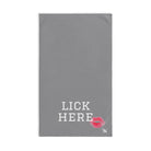 Lick Here KissingGrey | Anniversary Wedding, Christmas, Valentines Day, Birthday Gifts for Him, Her, Romantic Gifts for Wife, Girlfriend, Couples Gifts for Boyfriend, Husband NECTAR NAPKINS