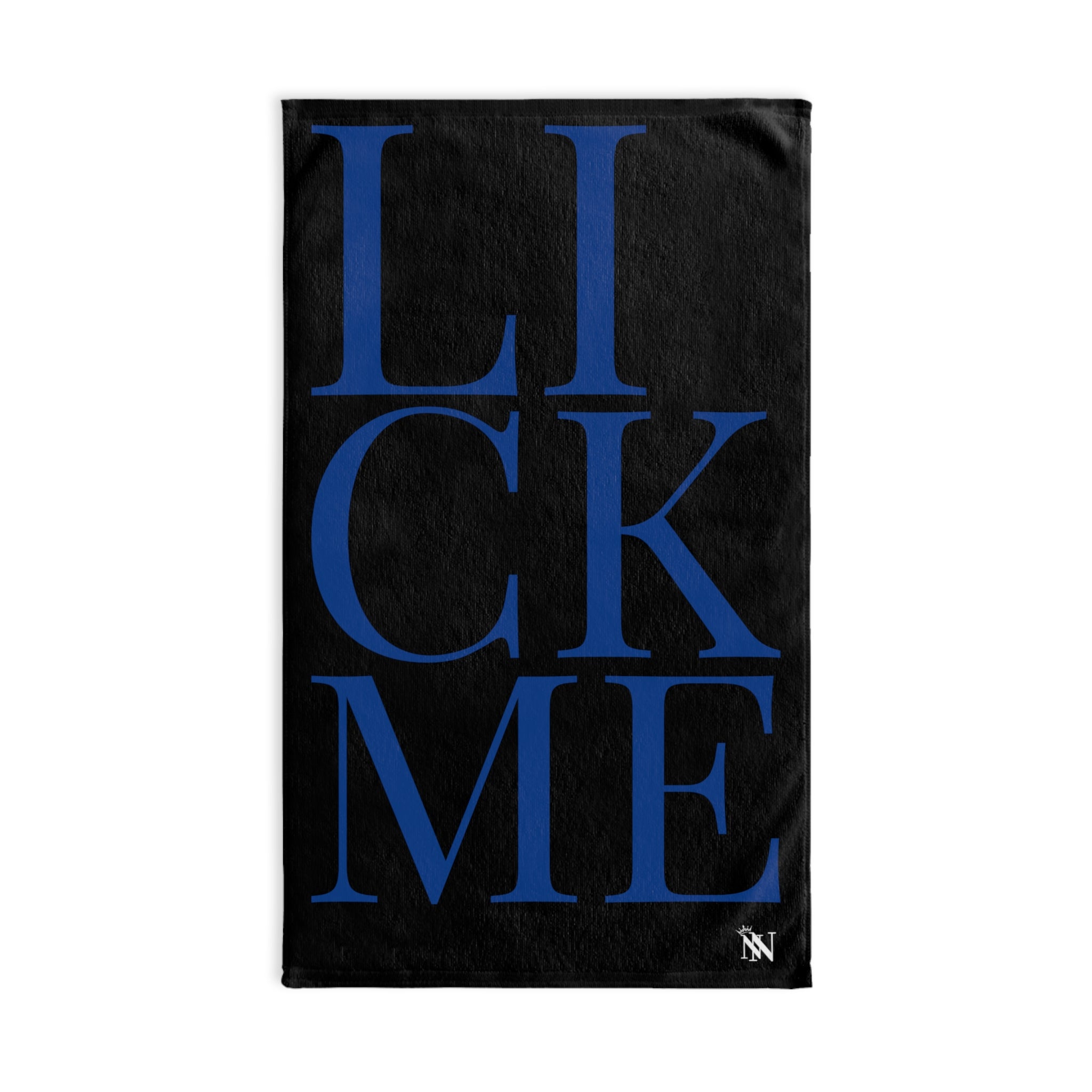 Lick Me Blue Black | Sexy Gifts for Boyfriend, Funny Towel Romantic Gift for Wedding Couple Fiance First Year 2nd Anniversary Valentines, Party Gag Gifts, Joke Humor Cloth for Husband Men BF NECTAR NAPKINS