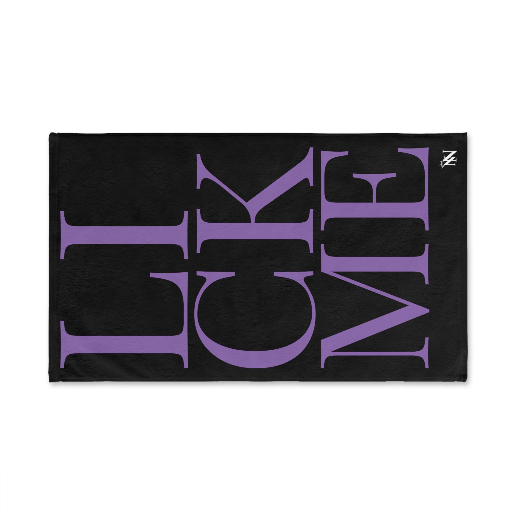 Lick Me Lavendar Black | Sexy Gifts for Boyfriend, Funny Towel Romantic Gift for Wedding Couple Fiance First Year 2nd Anniversary Valentines, Party Gag Gifts, Joke Humor Cloth for Husband Men BF NECTAR NAPKINS