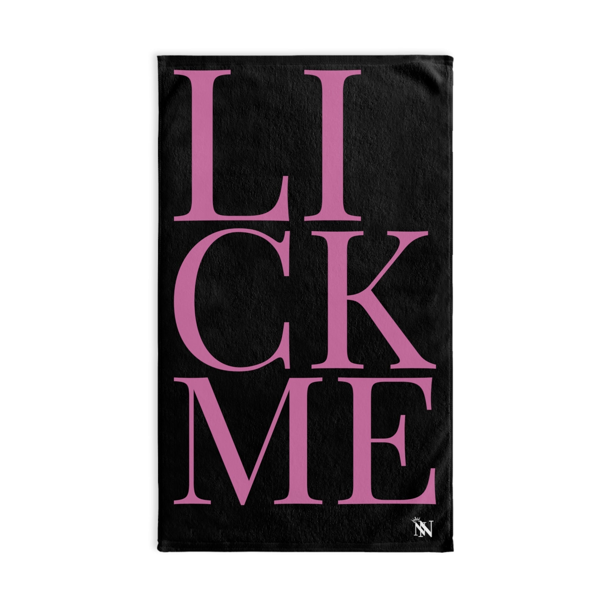 Lick Me PinkBlack | Sexy Gifts for Boyfriend, Funny Towel Romantic Gift for Wedding Couple Fiance First Year 2nd Anniversary Valentines, Party Gag Gifts, Joke Humor Cloth for Husband Men BF NECTAR NAPKINS
