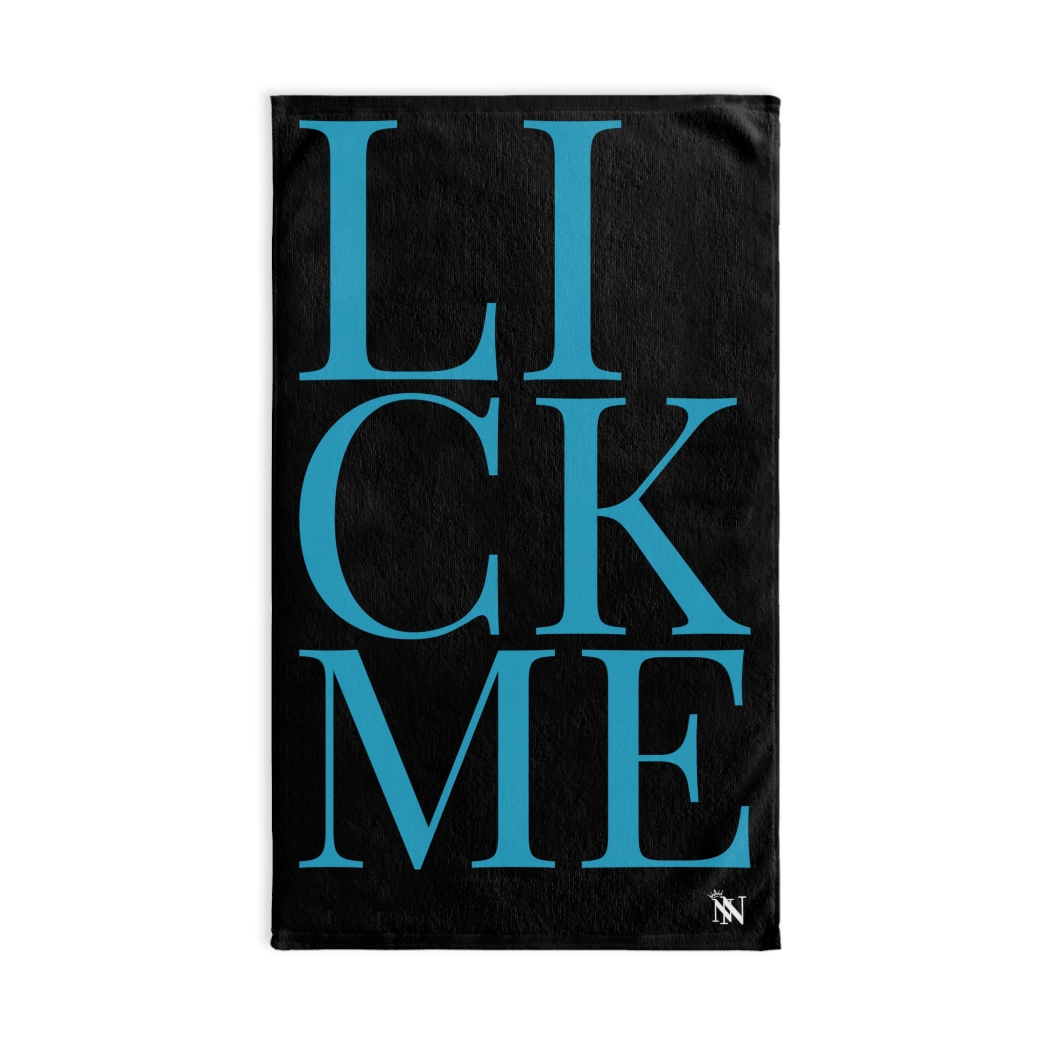 Lick Me Teal Black | Sexy Gifts for Boyfriend, Funny Towel Romantic Gift for Wedding Couple Fiance First Year 2nd Anniversary Valentines, Party Gag Gifts, Joke Humor Cloth for Husband Men BF NECTAR NAPKINS