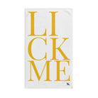 Lick Me YellowWhite | Funny Gifts for Men - Gifts for Him - Birthday Gifts for Men, Him, Her, Husband, Boyfriend, Girlfriend, New Couple Gifts, Fathers & Valentines Day Gifts, Christmas Gifts NECTAR NAPKINS