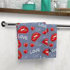 Lils' Biting Love | Gifts for Boyfriend, Funny Towel Romantic Gift for Wedding Couple Fiance First Year Anniversary Valentines, Party Gag Gifts, Joke Humor Cloth for Husband Men BF NECTAR NAPKINS