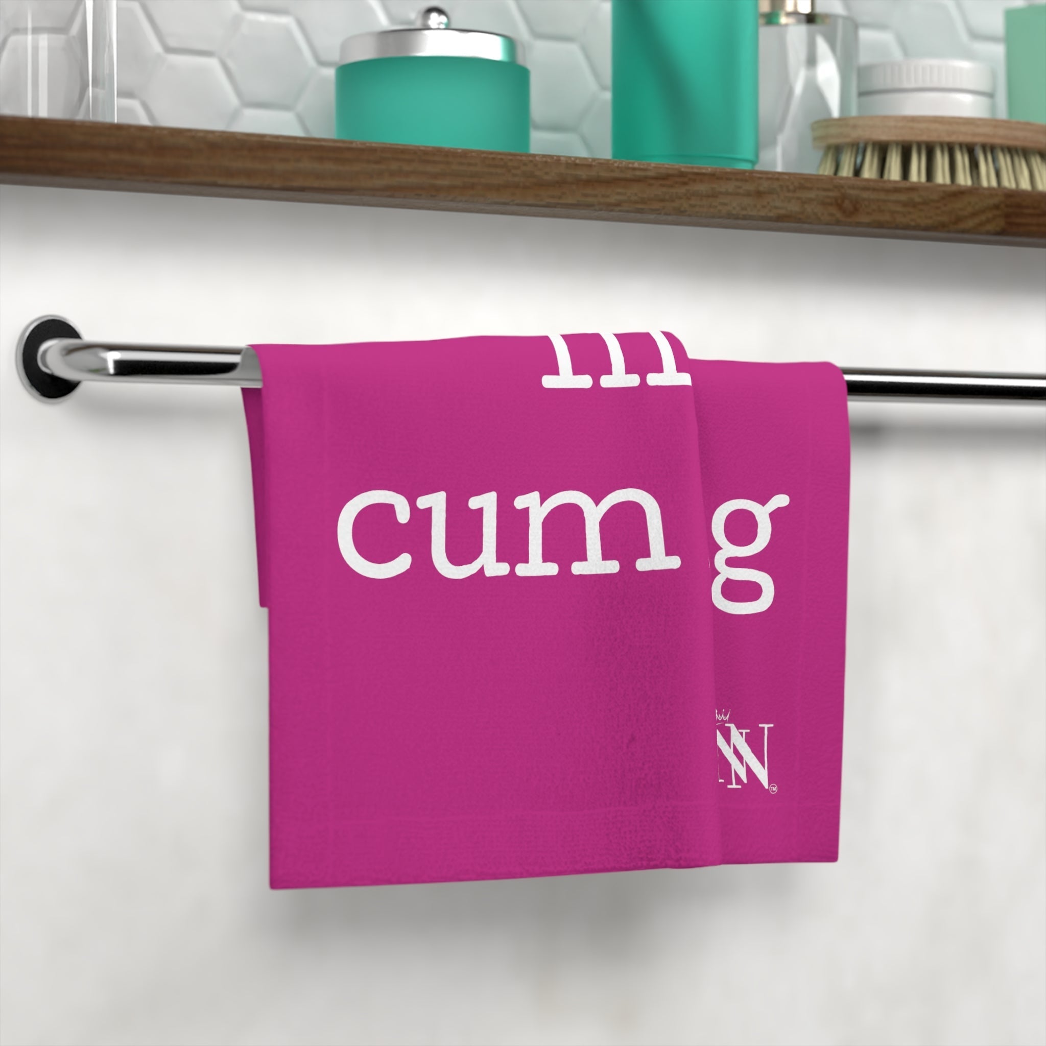 Lils' Cum Rag | Gifts for Boyfriend, Funny Towel Romantic Gift for Wedding Couple Fiance First Year Anniversary Valentines, Party Gag Gifts, Joke Humor Cloth for Husband Men BF NECTAR NAPKINS