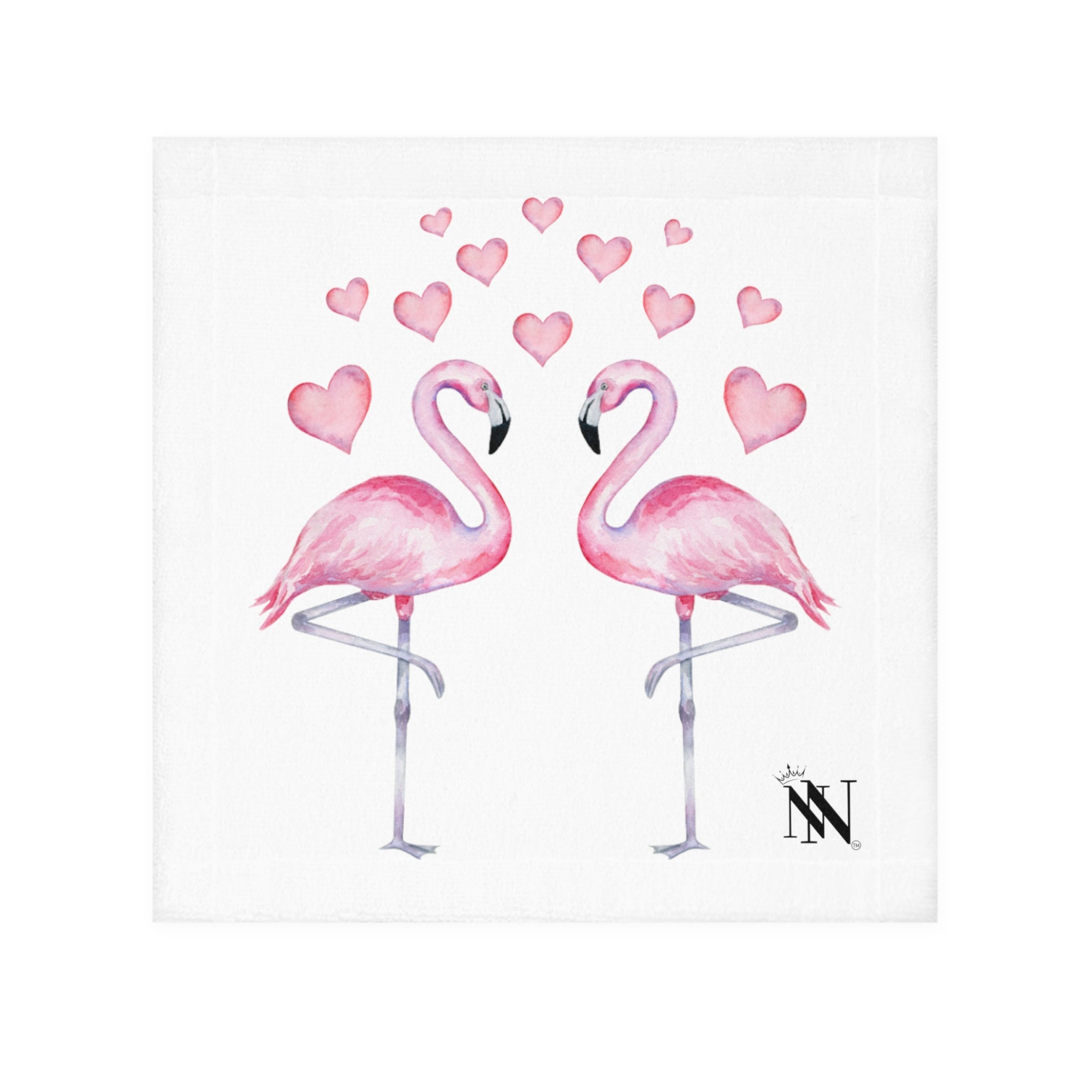 Lils' Flamingo Love | Gifts for Boyfriend, Funny Towel Romantic Gift for Wedding Couple Fiance First Year Anniversary Valentines, Party Gag Gifts, Joke Humor Cloth for Husband Men BF NECTAR NAPKINS