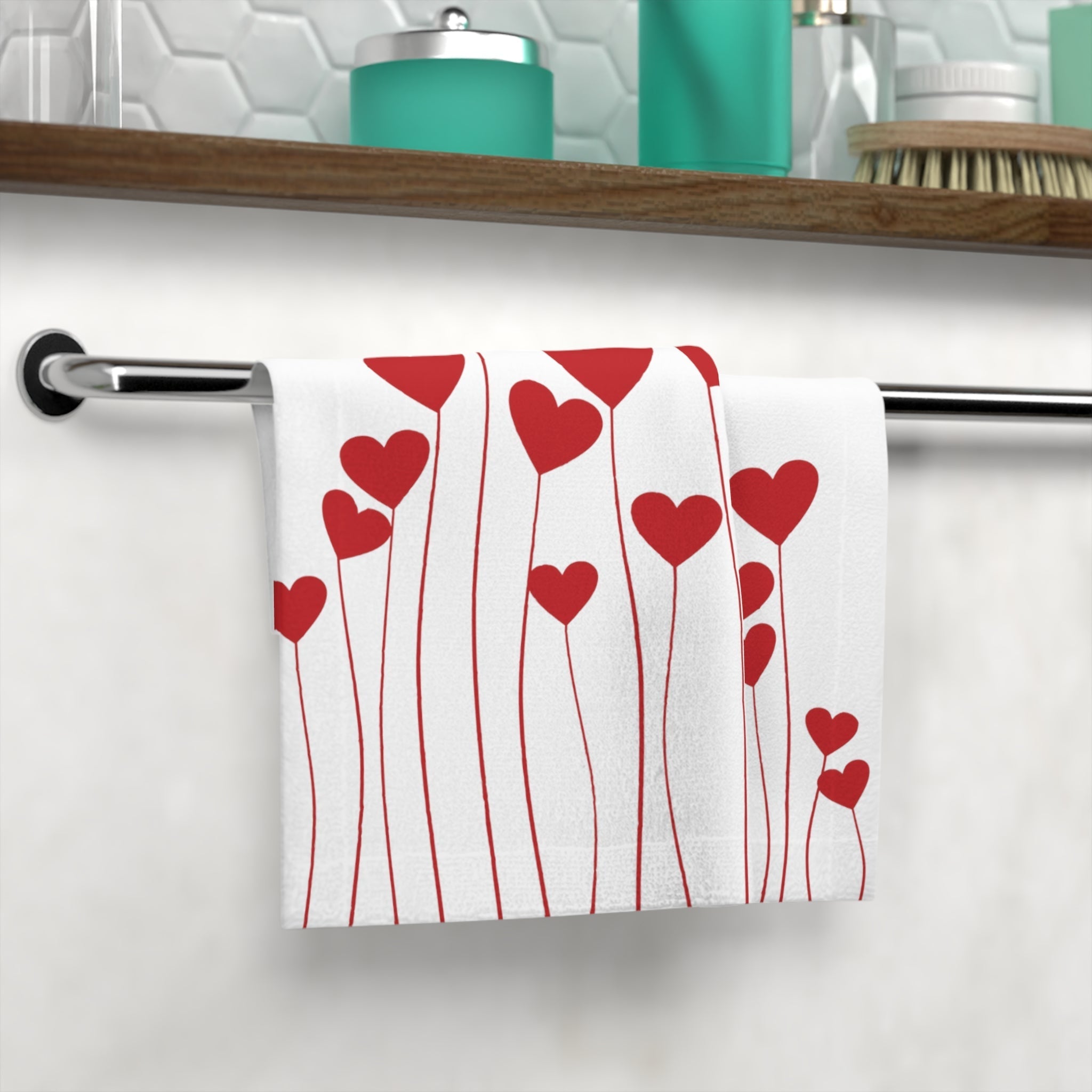 Lils' Heart Flowers | Gifts for Boyfriend, Funny Towel Romantic Gift for Wedding Couple Fiance First Year Anniversary Valentines, Party Gag Gifts, Joke Humor Cloth for Husband Men BF NECTAR NAPKINS