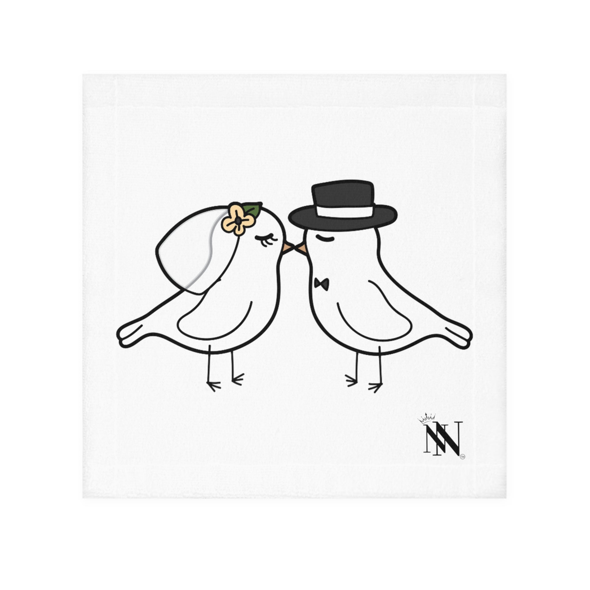 Lils' Love Birds | Gifts for Boyfriend, Funny Towel Romantic Gift for Wedding Couple Fiance First Year Anniversary Valentines, Party Gag Gifts, Joke Humor Cloth for Husband Men BF NECTAR NAPKINS