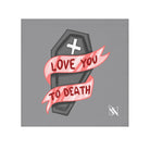 Lils' Love You Death | Gifts for Boyfriend, Funny Towel Romantic Gift for Wedding Couple Fiance First Year Anniversary Valentines, Party Gag Gifts, Joke Humor Cloth for Husband Men BF NECTAR NAPKINS