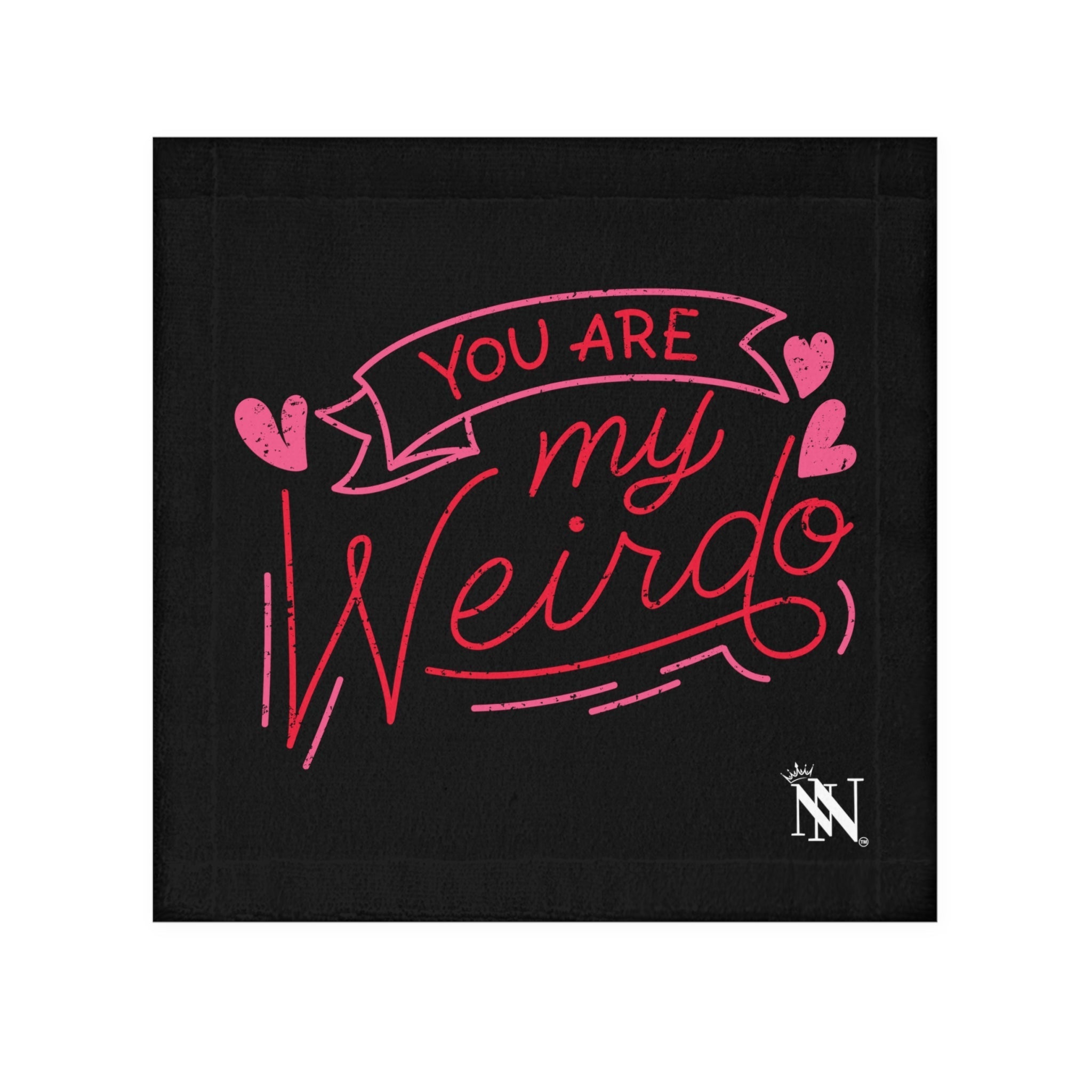 Lils' My Weirdo | Gifts for Boyfriend, Funny Towel Romantic Gift for Wedding Couple Fiance First Year Anniversary Valentines, Party Gag Gifts, Joke Humor Cloth for Husband Men BF NECTAR NAPKINS