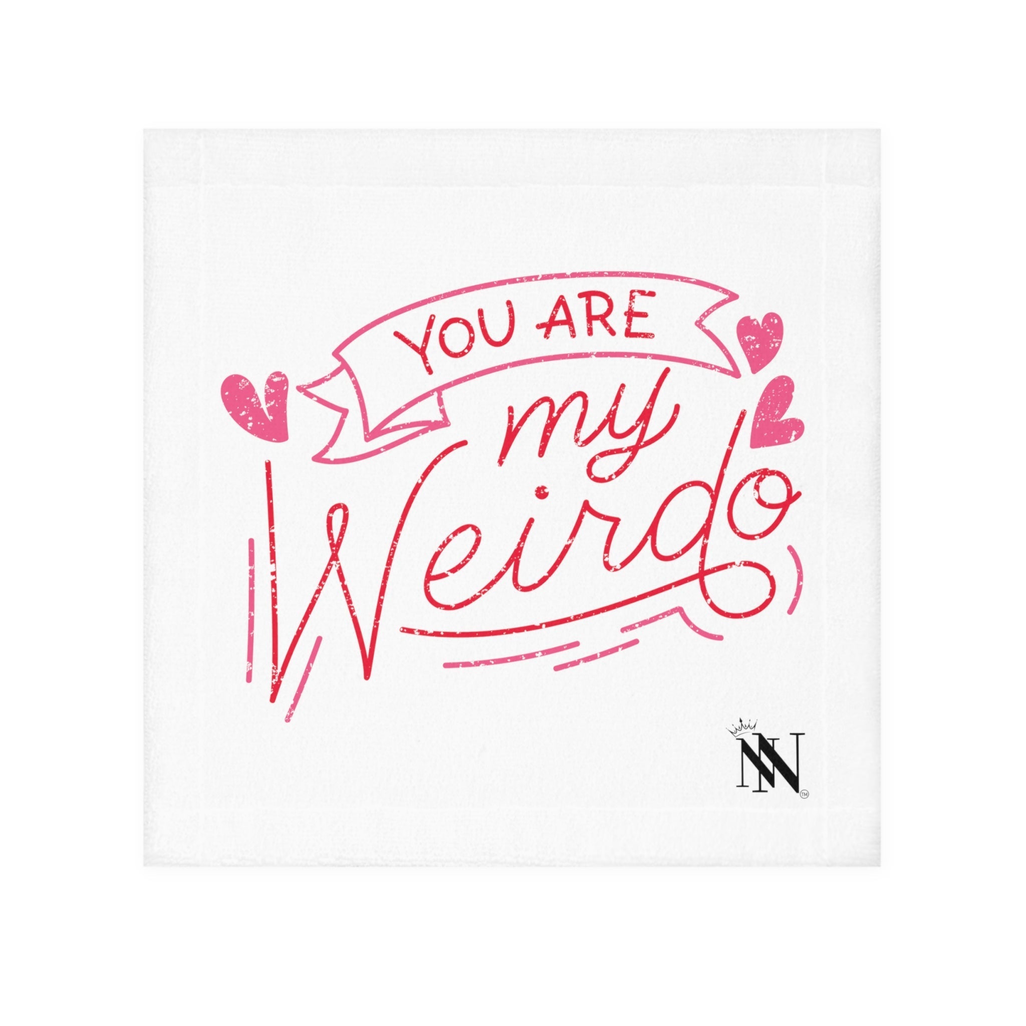 Lils' My Weirdo | Gifts for Boyfriend, Funny Towel Romantic Gift for Wedding Couple Fiance First Year Anniversary Valentines, Party Gag Gifts, Joke Humor Cloth for Husband Men BF NECTAR NAPKINS