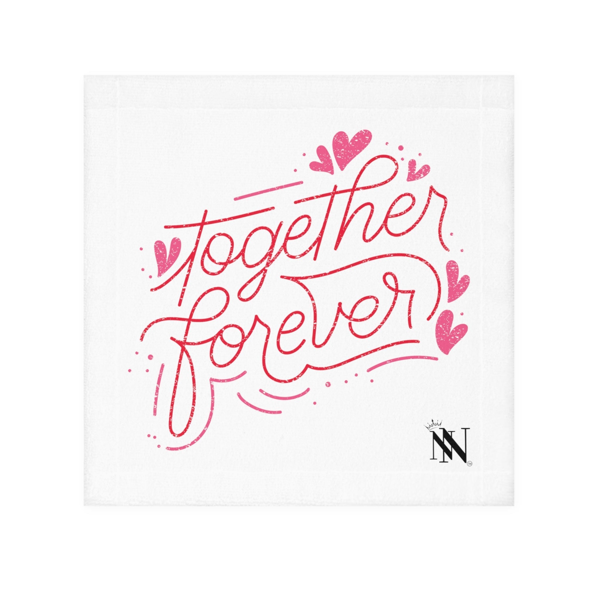 Lils' Together Forever | Gifts for Boyfriend, Funny Towel Romantic Gift for Wedding Couple Fiance First Year Anniversary Valentines, Party Gag Gifts, Joke Humor Cloth for Husband Men BF NECTAR NAPKINS